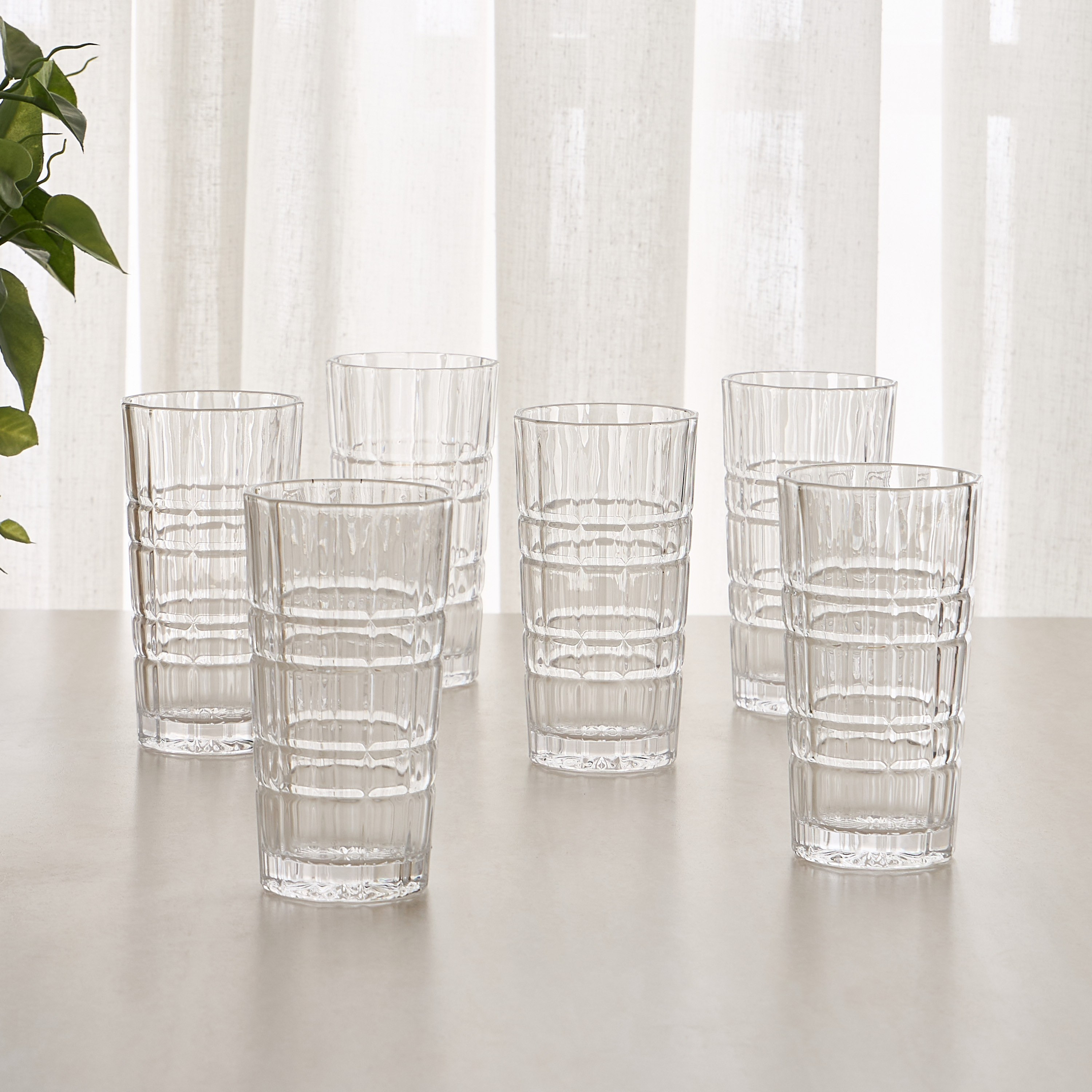 Oliver 6-Piece Highball Glass Set - 390 ml-household-dining-glassware-drinkingglasses-image-1