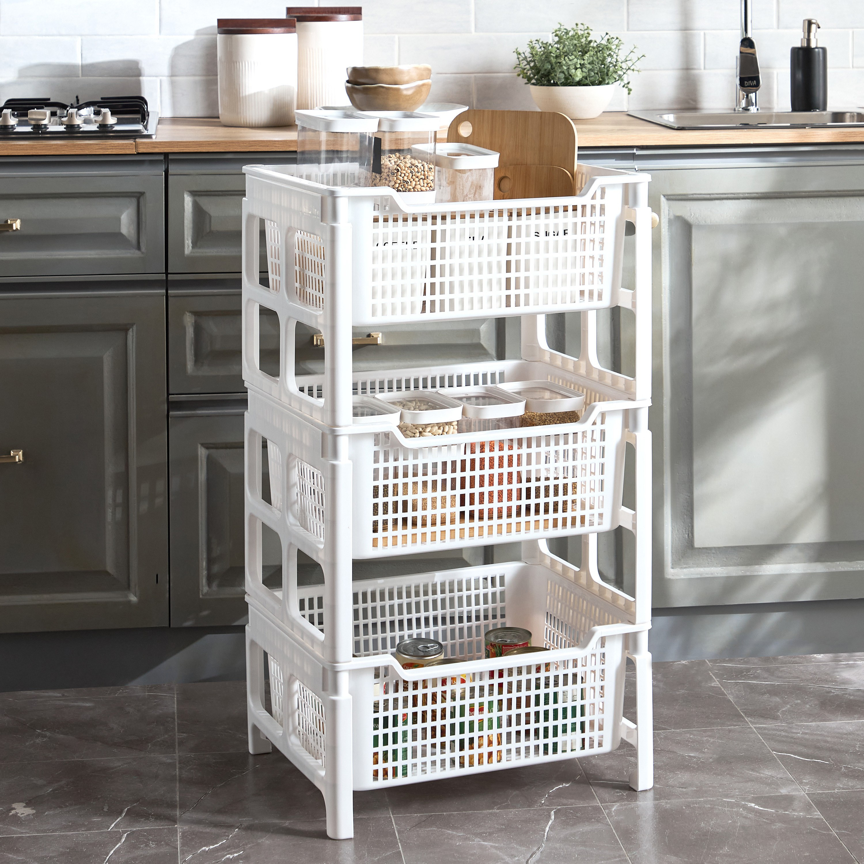 Snowy 3-Tier Kitchen Trolley-household-kitchen-kitchenorganising-kitchentrolleys-image-5