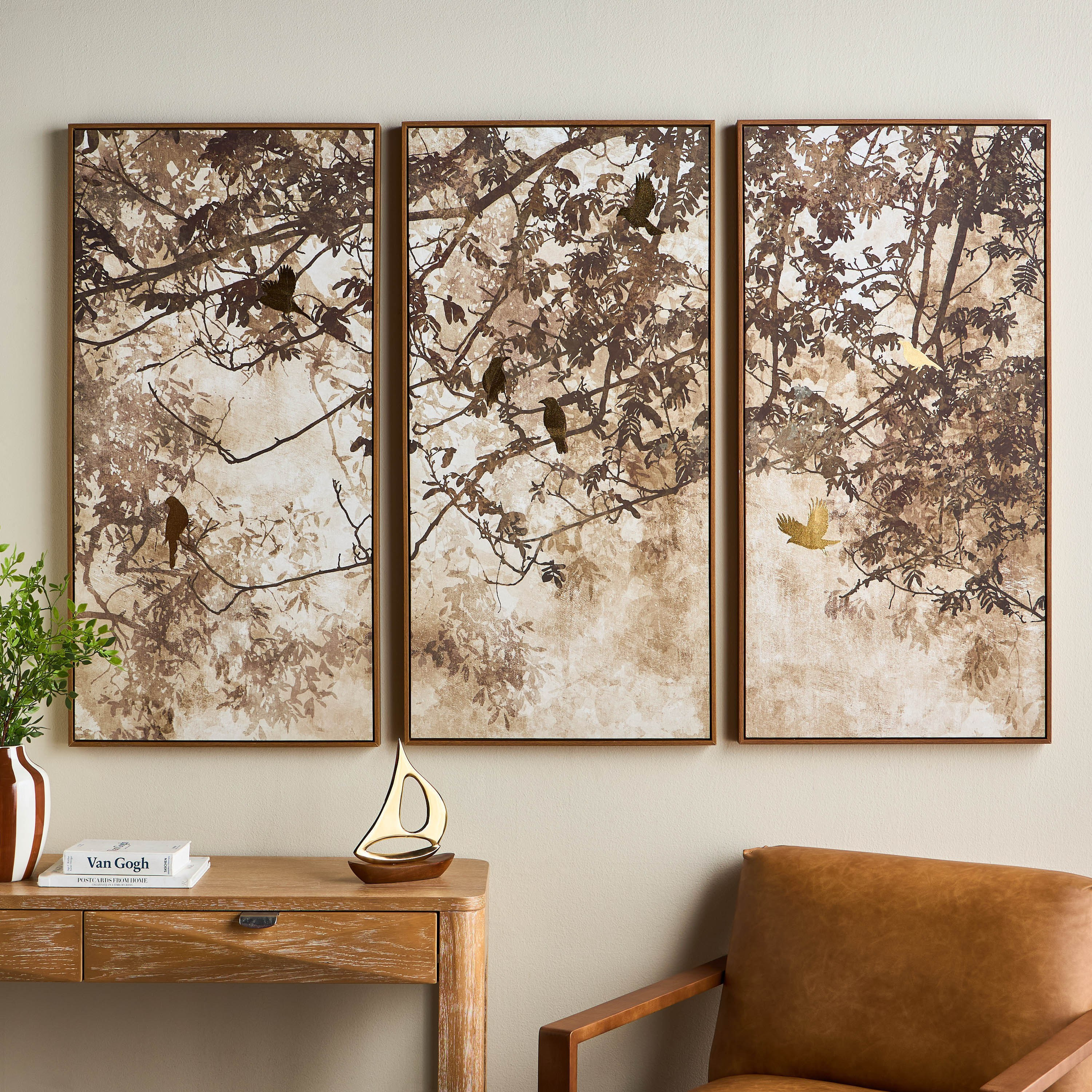 Yumak 3-Piece Framed Canvas Wall Art Set - 180x120 cm-household-walldecorandmirrors-wallart-image-3