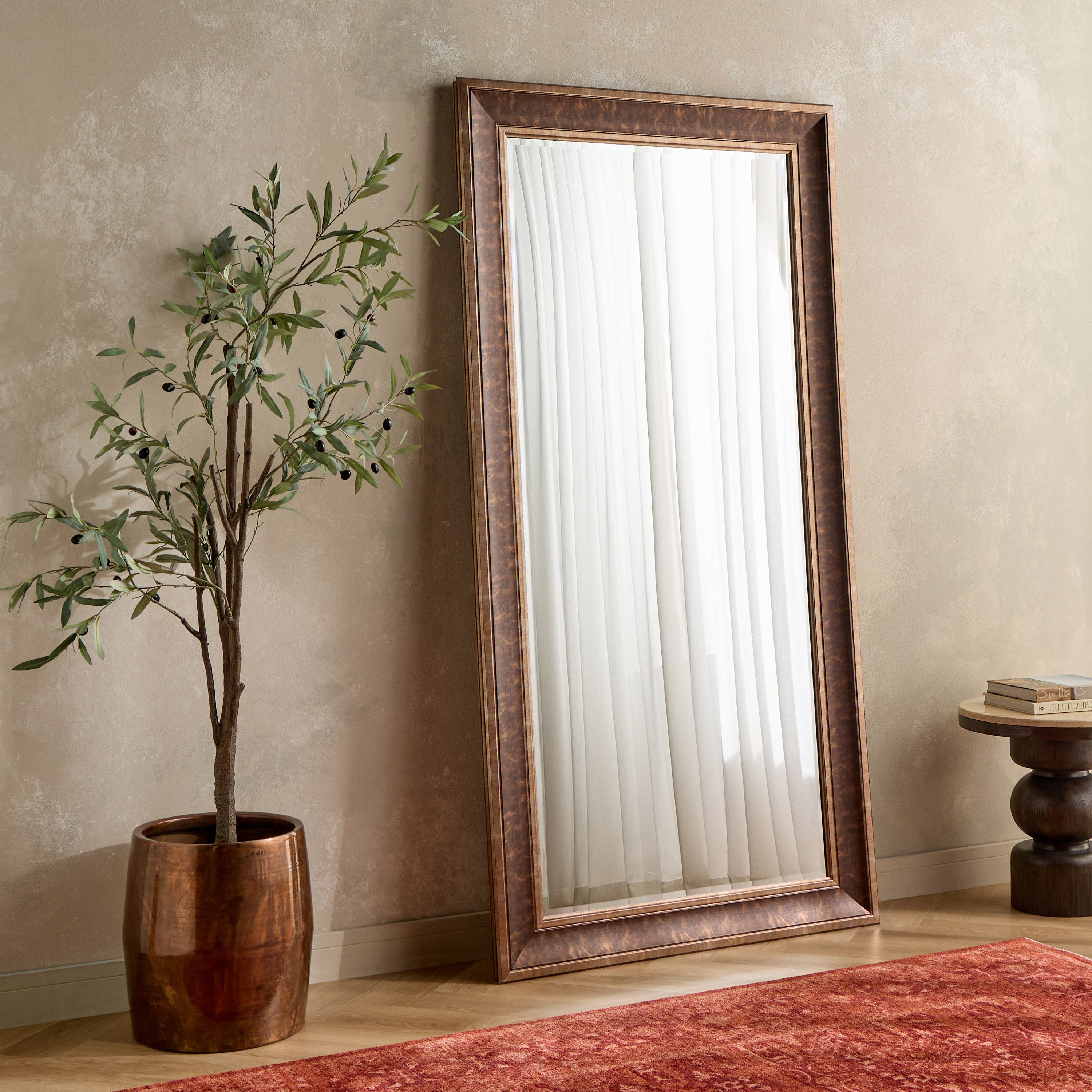 Jolie Bevelled Leaner Mirror - 200x100 cm-household-walldecorandmirrors-mirrors-floormirrors-image-1