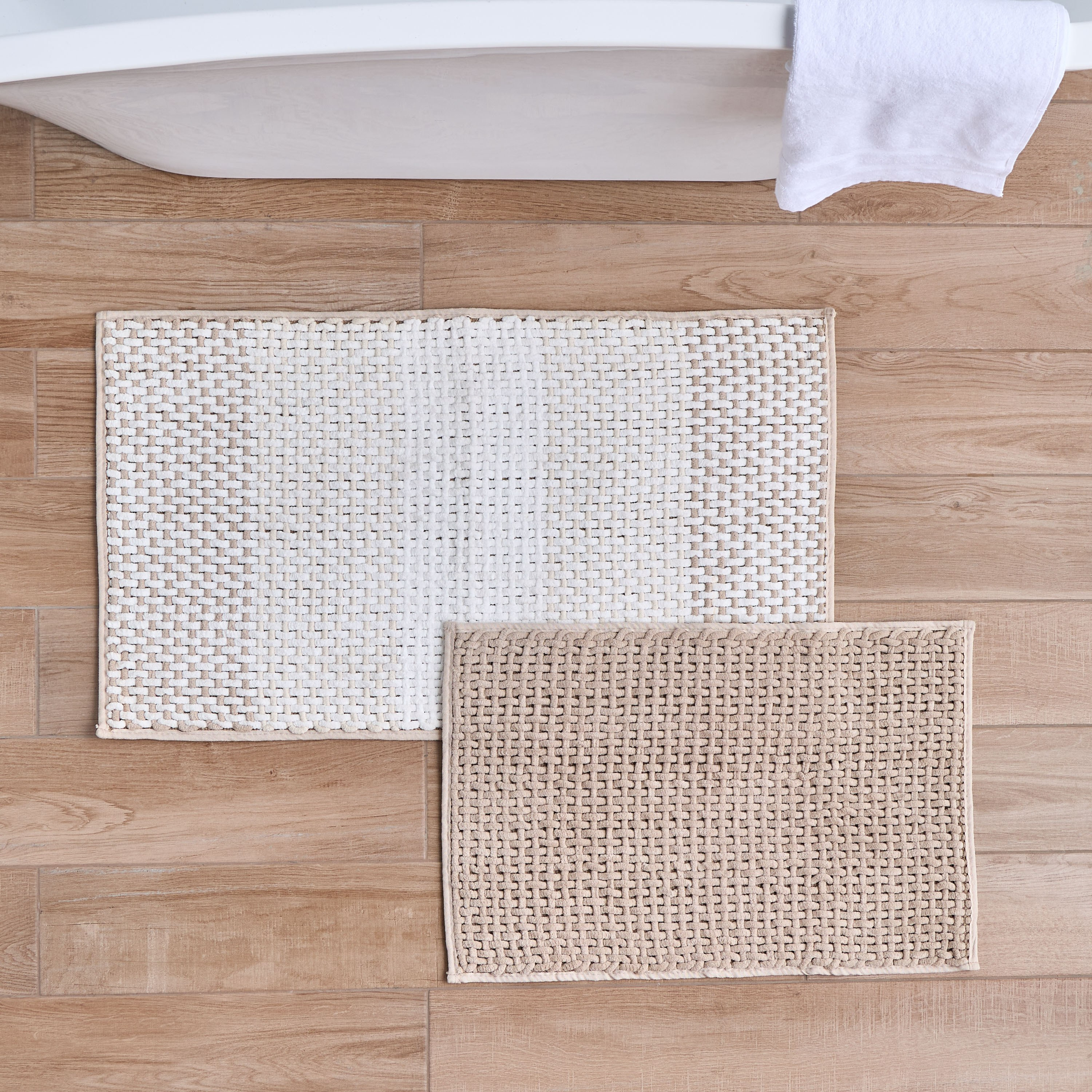 Ombra 2-Piece Bath Mat Set-household-bathandlaundry-bathlinen-bathmatsandtubmats-image-1