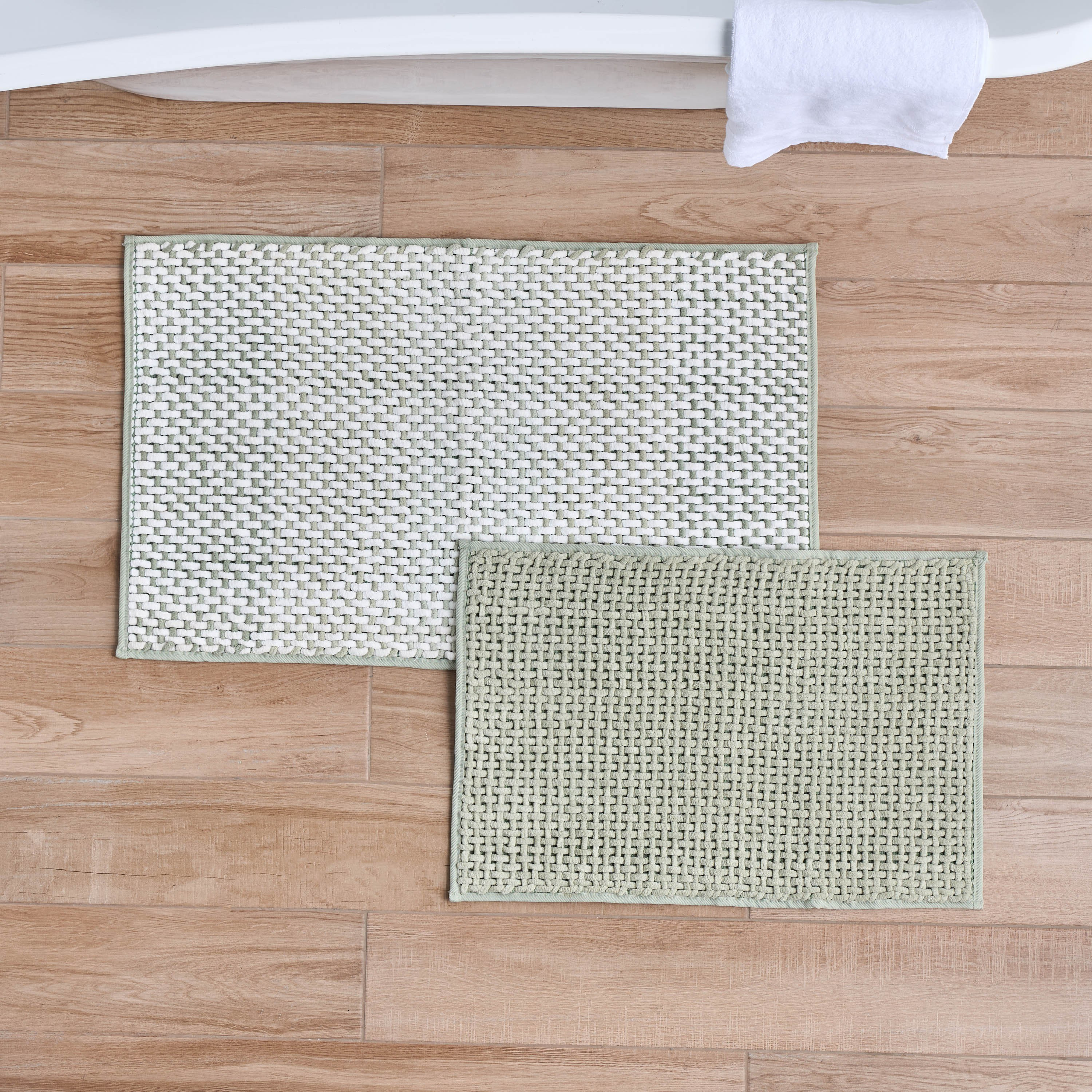 Ombra 2-Piece Bath Mat Set-household-bathandlaundry-bathlinen-bathmatsandtubmats-image-1