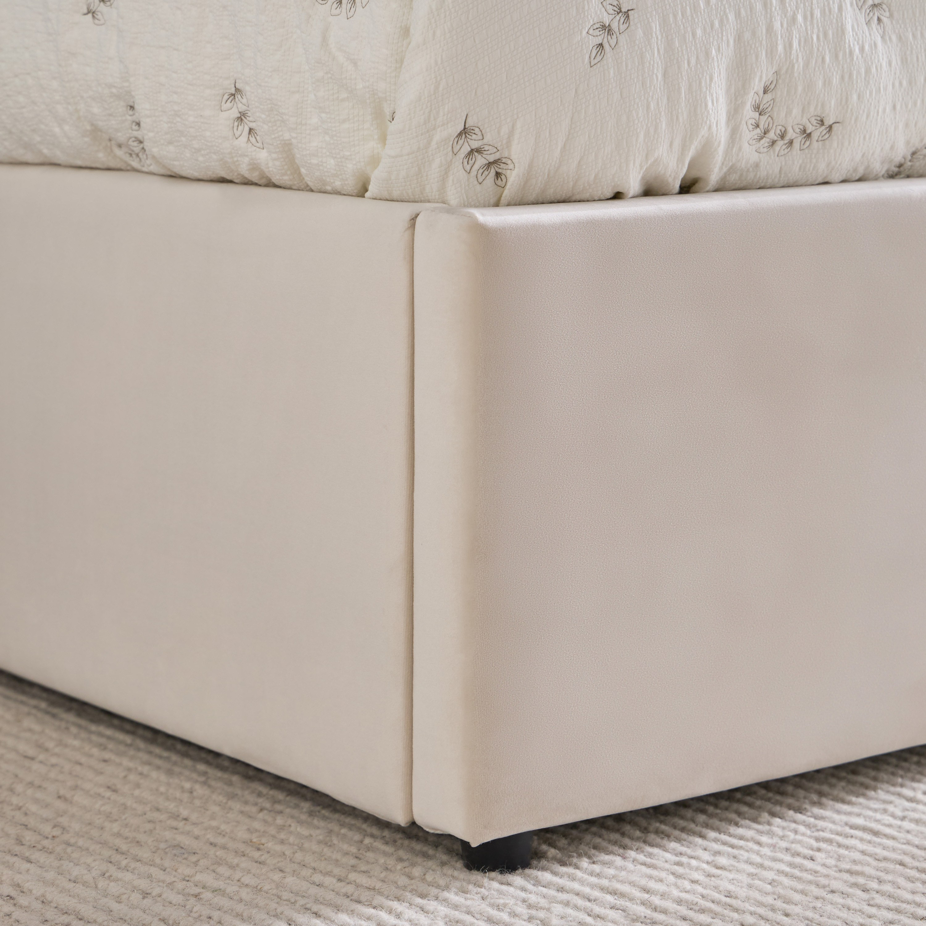 Floral Single Bed - 120x200 cm-babyandkids-kidsbeds-singlebeds-image-4
