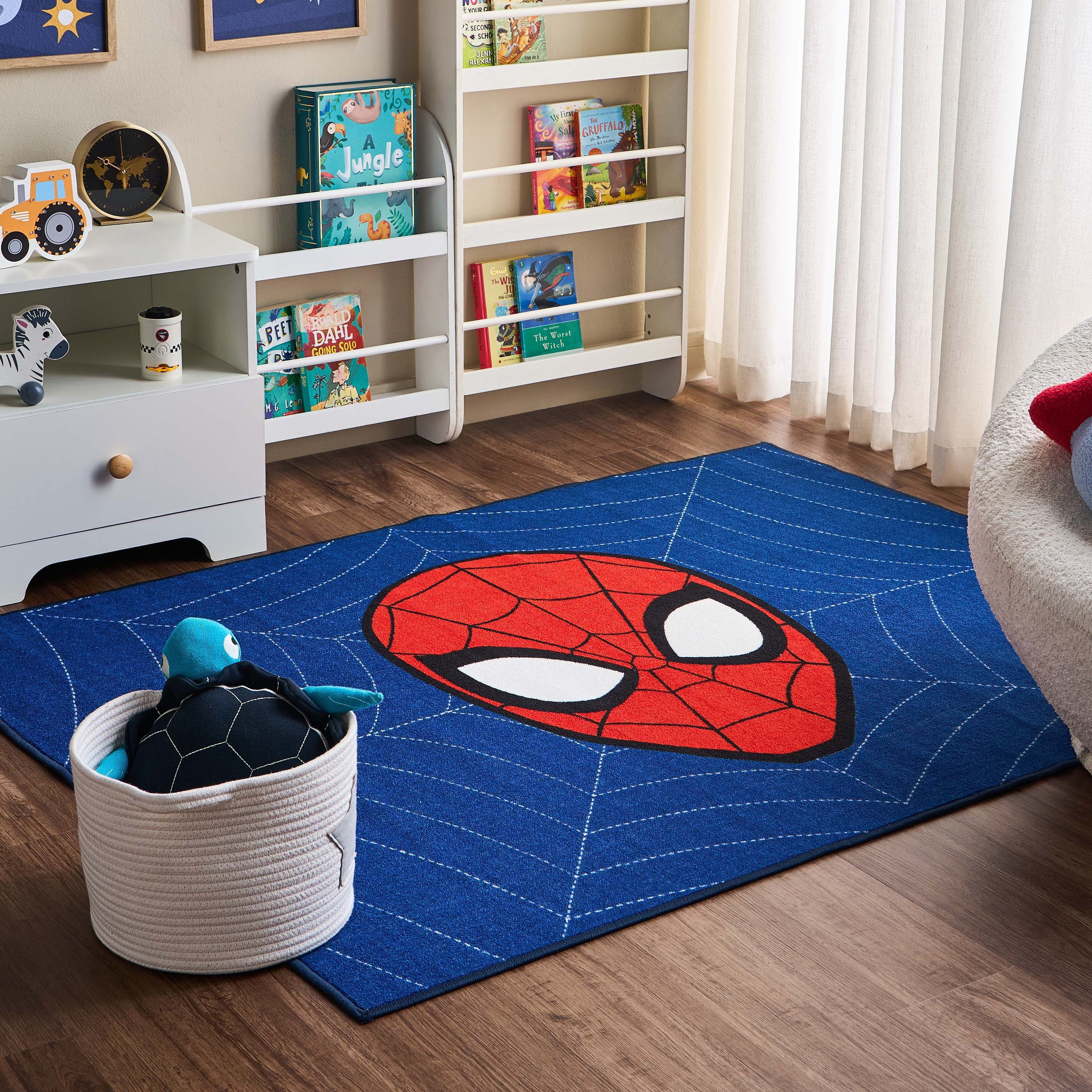 سجادة بطبعات سبايدرمان - 120x160 سم-babyandkids-rugsandcarpets-rugs-image-4