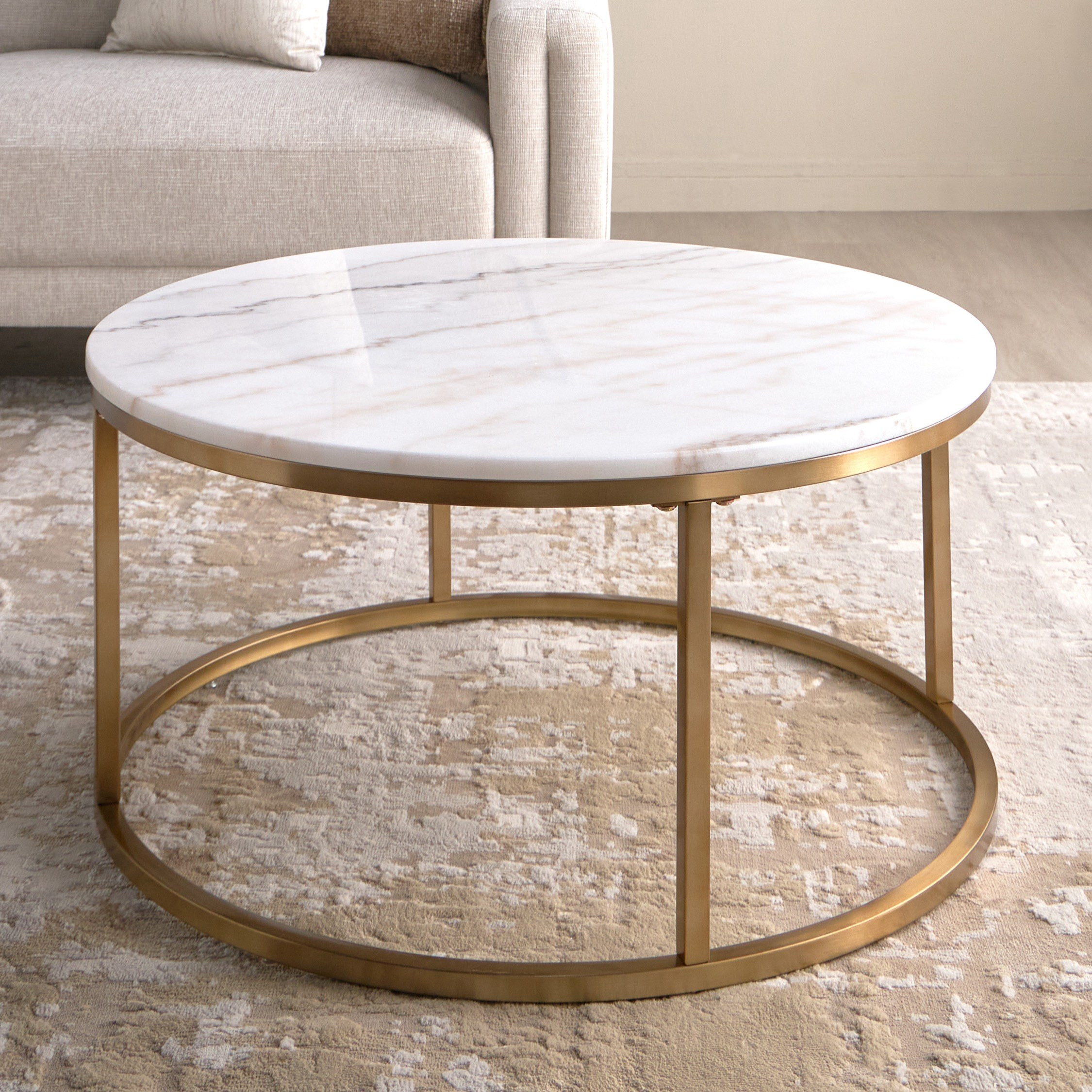 Strava Marble Top Coffee Table-furniture-livingroom-coffeetables-image-1