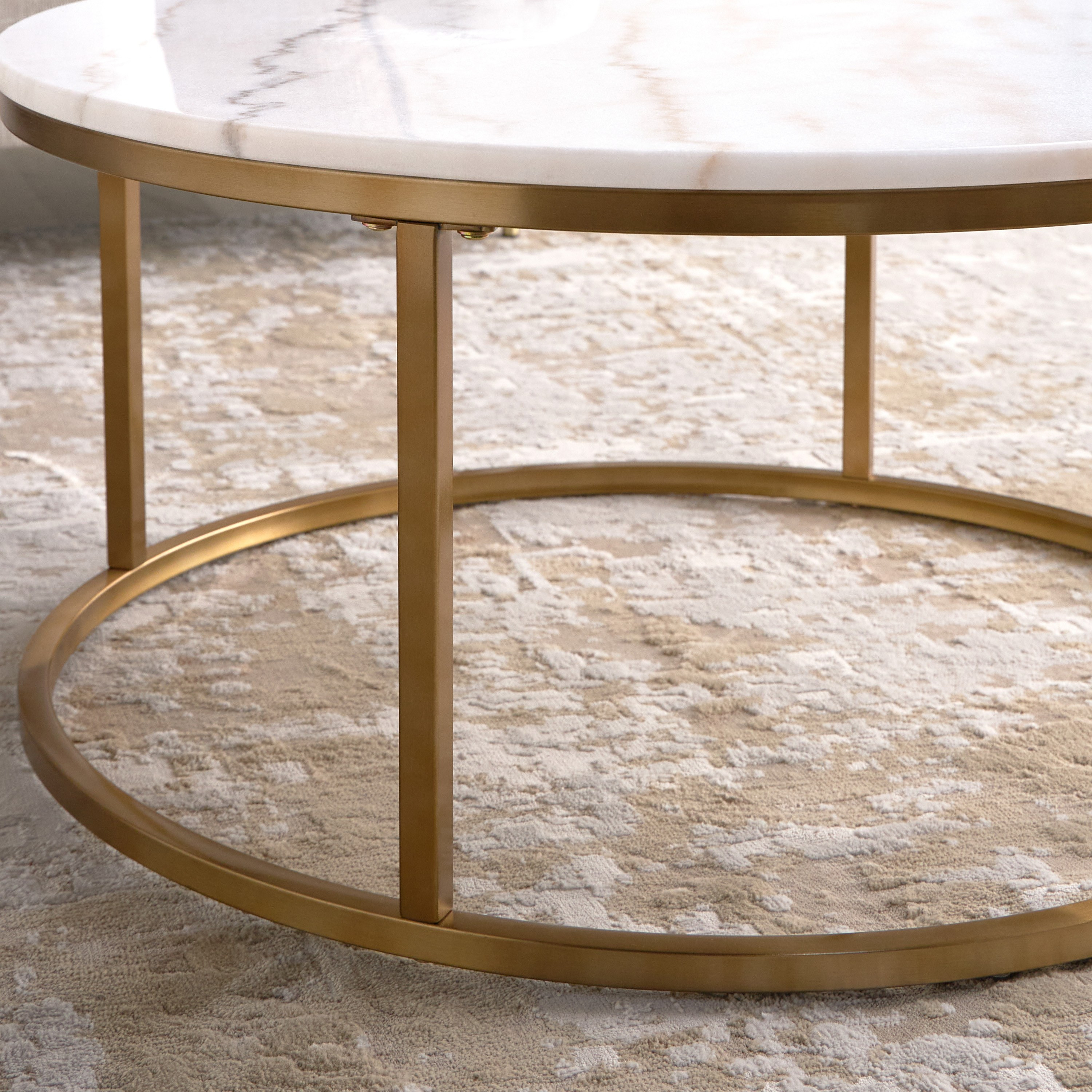 Strava Marble Top Coffee Table-furniture-livingroom-coffeetables-image-2