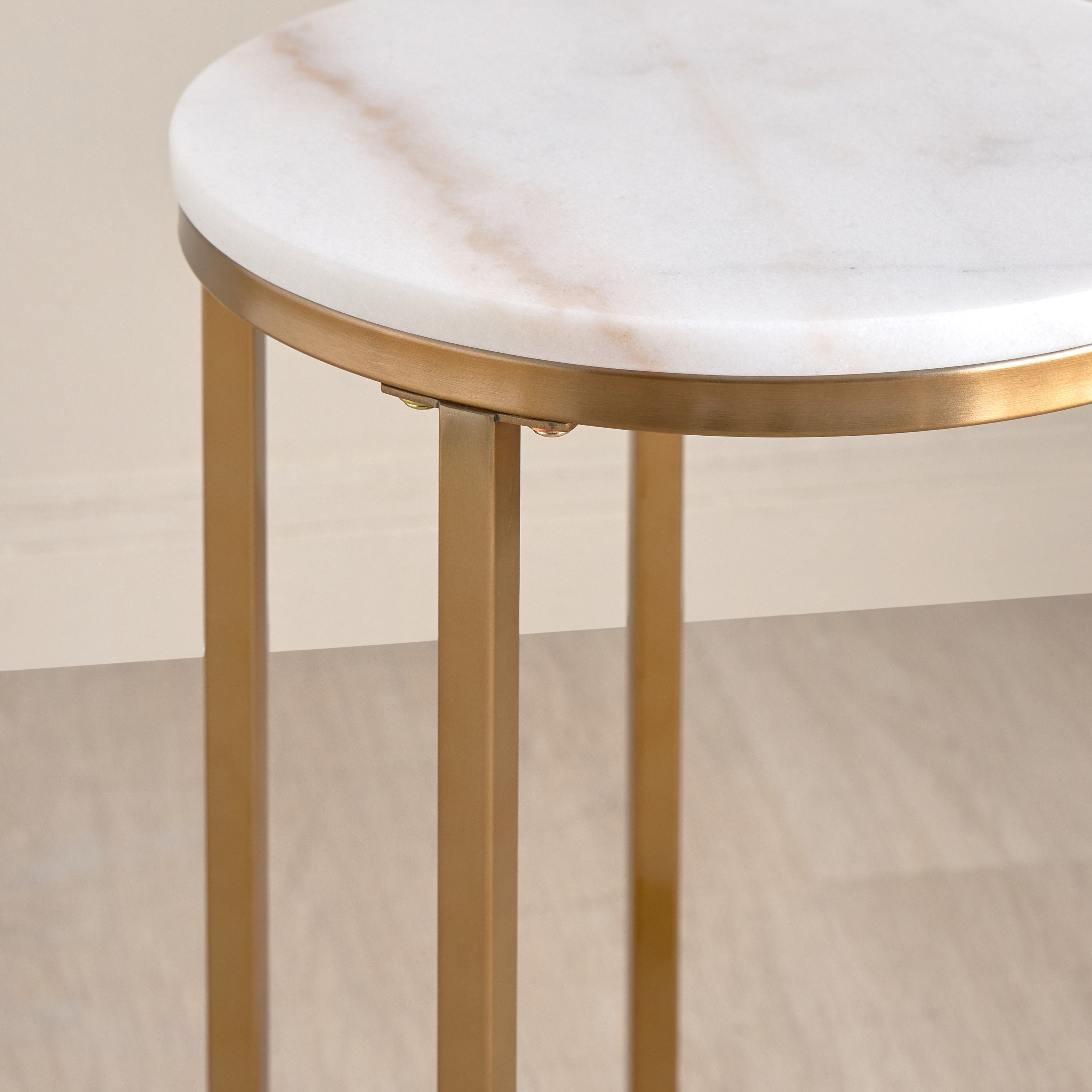 طاولة جانبية بسطح رخام - سترافا-furniture-livingroom-sideandendtables-image-2