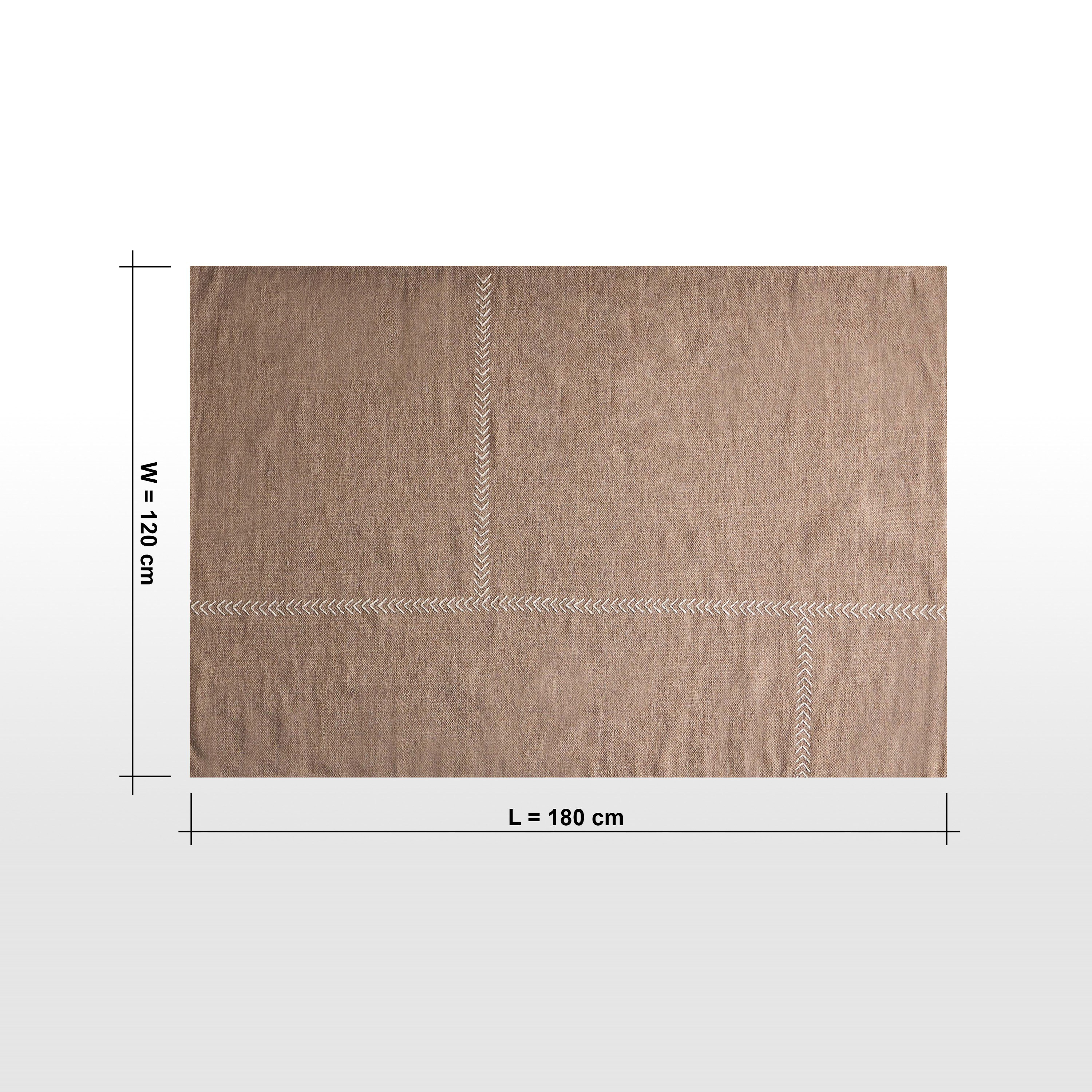 Liana Handwoven Woollen Rug - 120x180 cm-household-rugsandcarpets-rugs-image-6