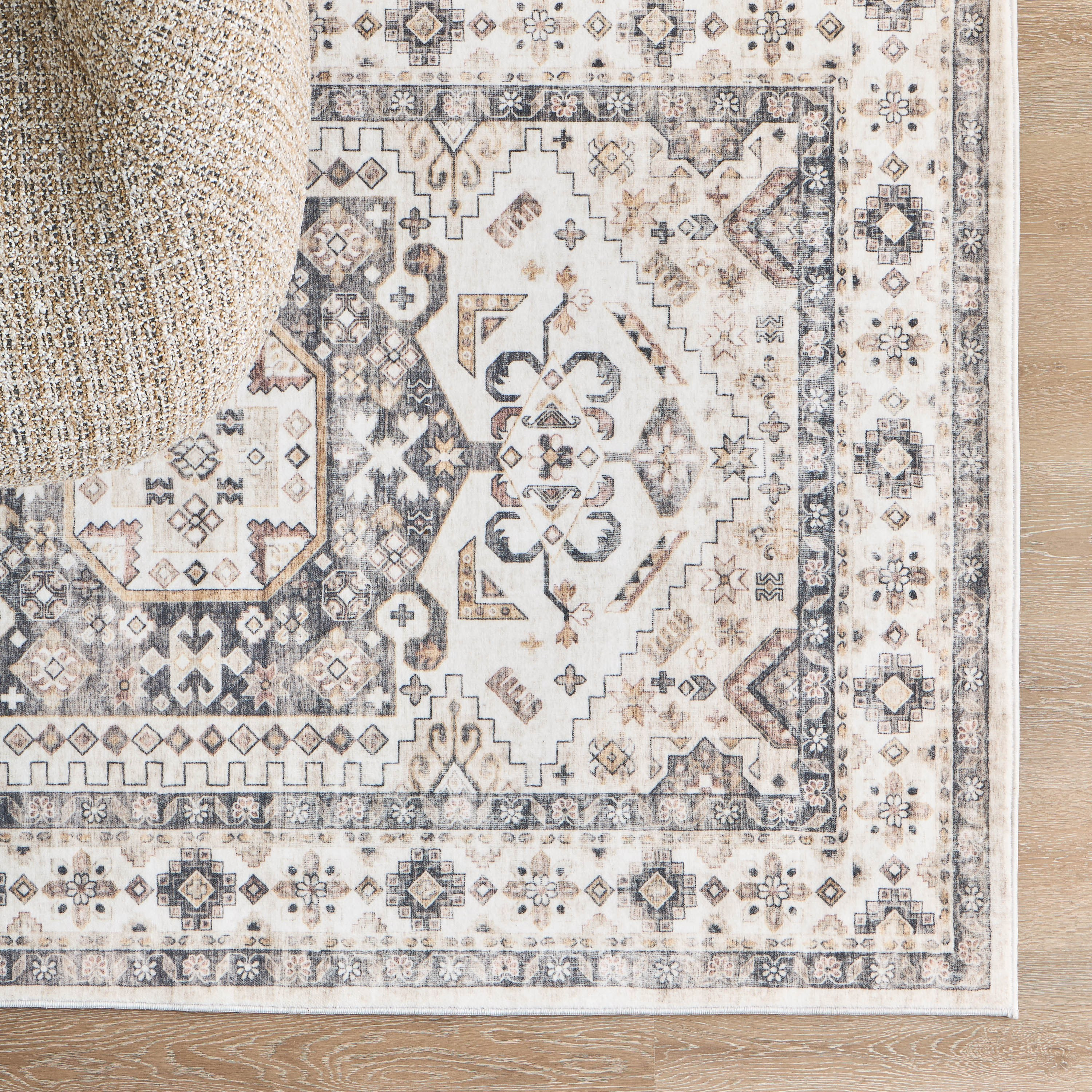 Angelica Printed Coir Rug - 160x230 cm-household-rugsandcarpets-rugs-image-1