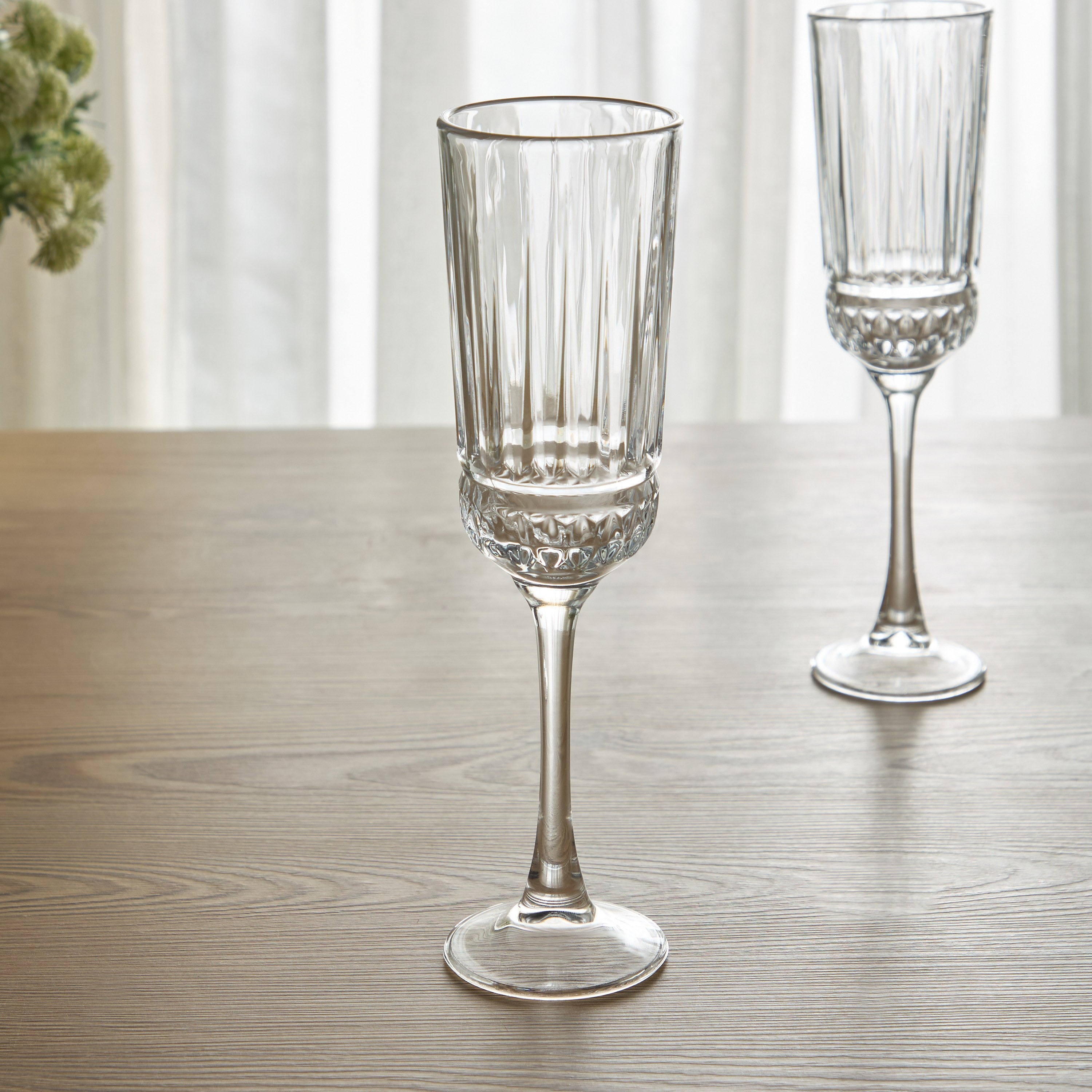 Almas 6-Piece Flute Glass Set - 180 ml-household-dining-glassware-stemware-image-2