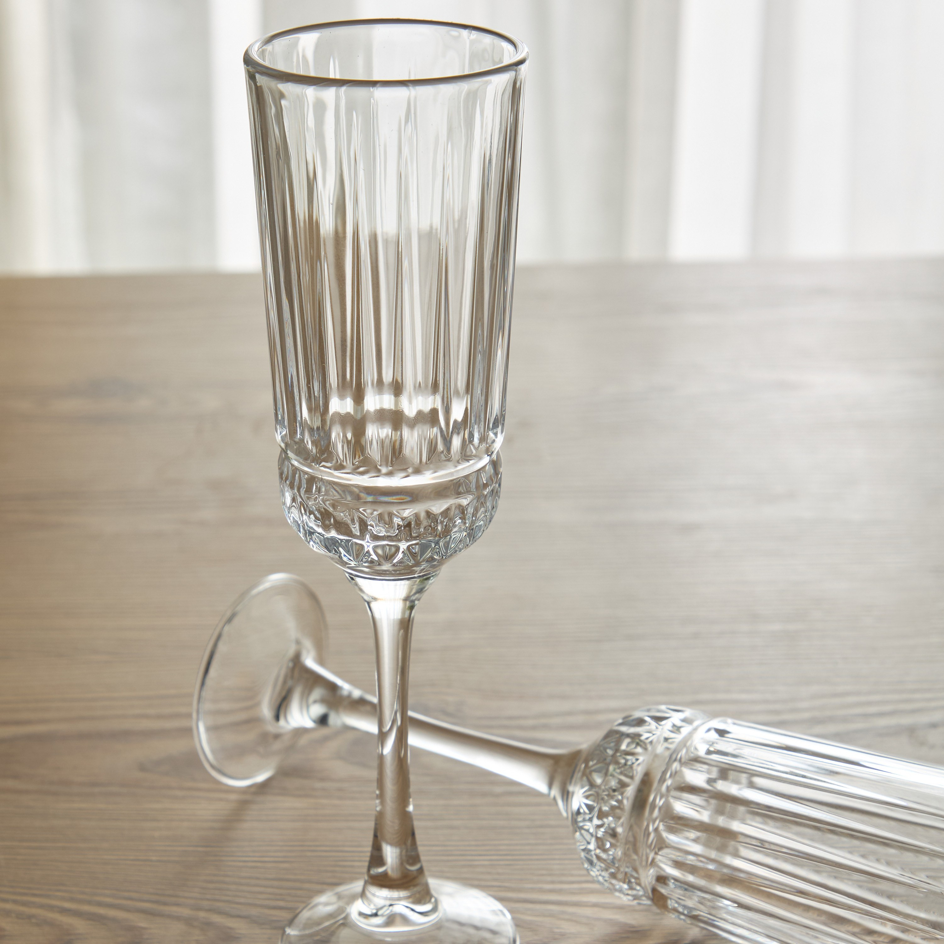 Almas 6-Piece Flute Glass Set - 180 ml-household-dining-glassware-stemware-image-3