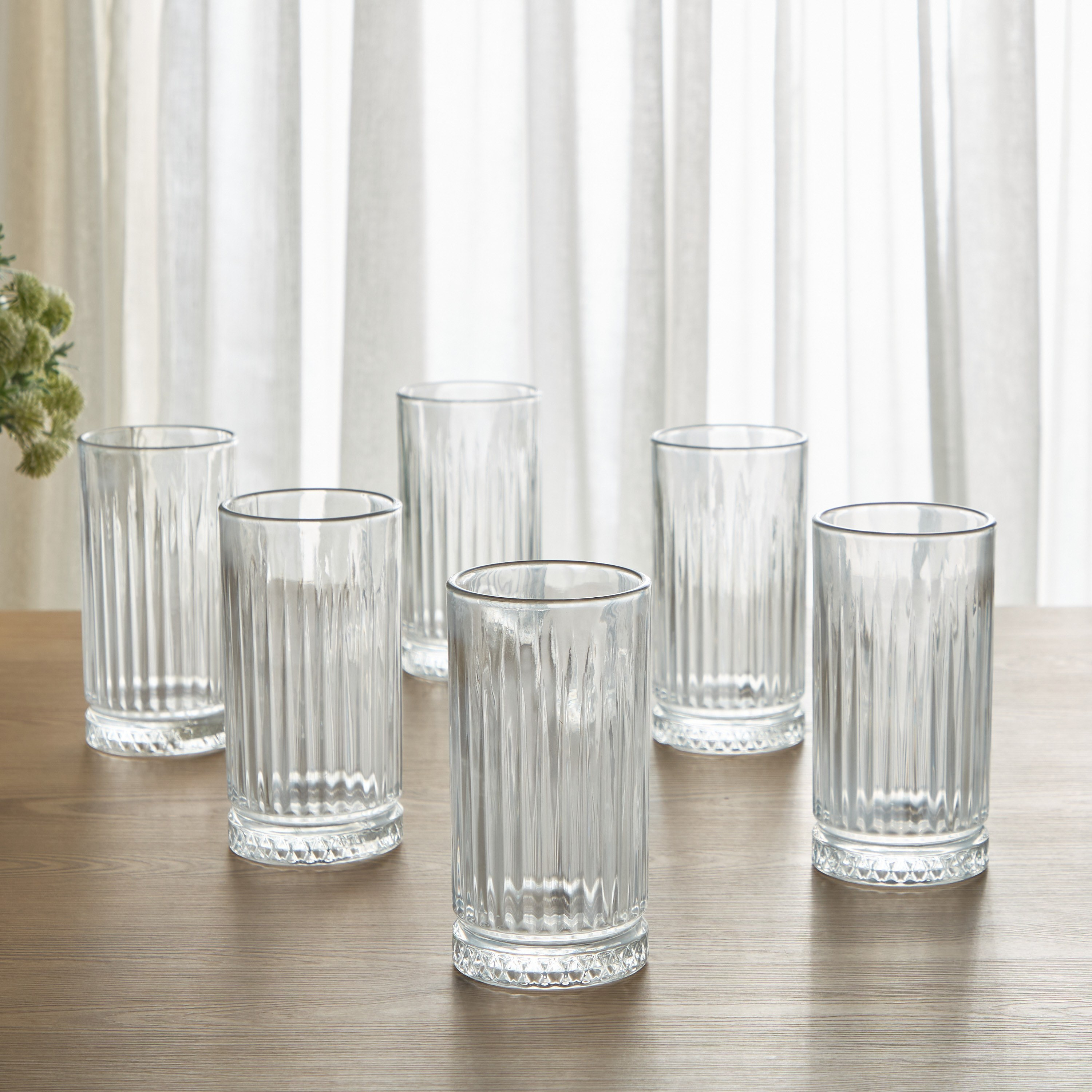 Almas 6-Piece Highball Glass Set - 440 ml-household-dining-glassware-drinkingglasses-image-1