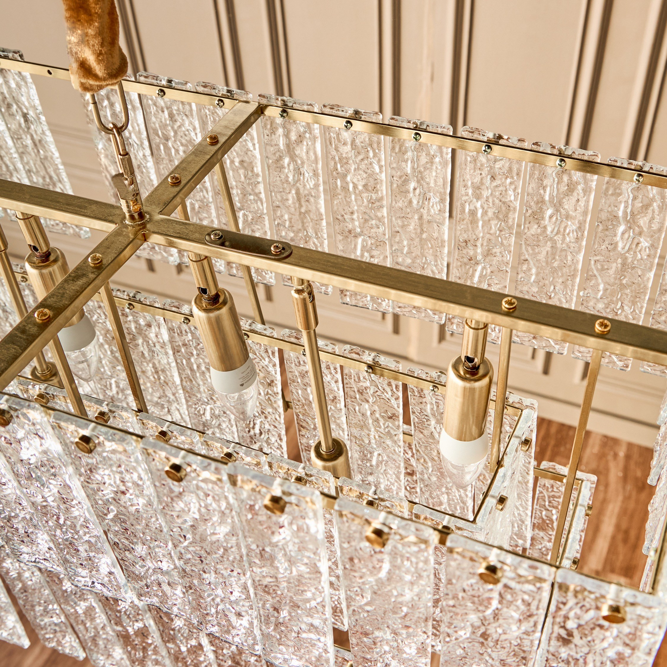 ثريا خطية زجاجية بـ10 لمبات - ماجي-household-lighting-ceilinglamps-chandeliers-image-4