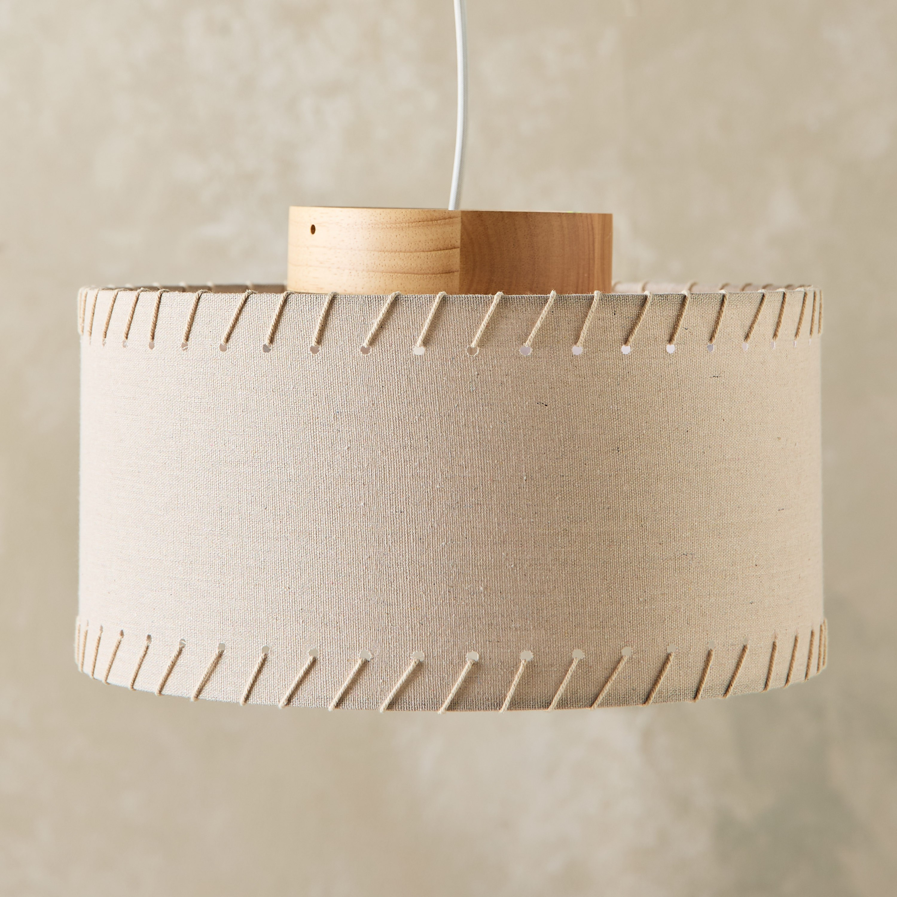 Cosme Linen Pendant Lamp-household-lighting-ceilinglamps-pendantlamps-image-1