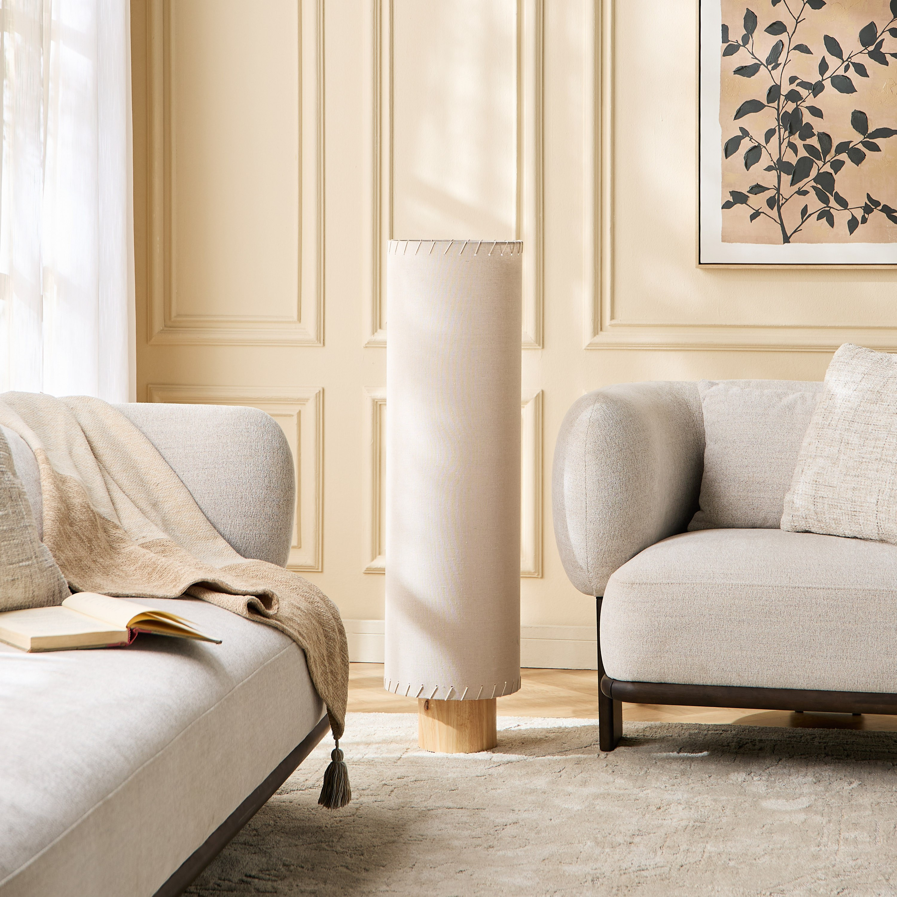 Cosme Linen Floor Lamp - 103 cm-household-lighting-floorlamps-image-4