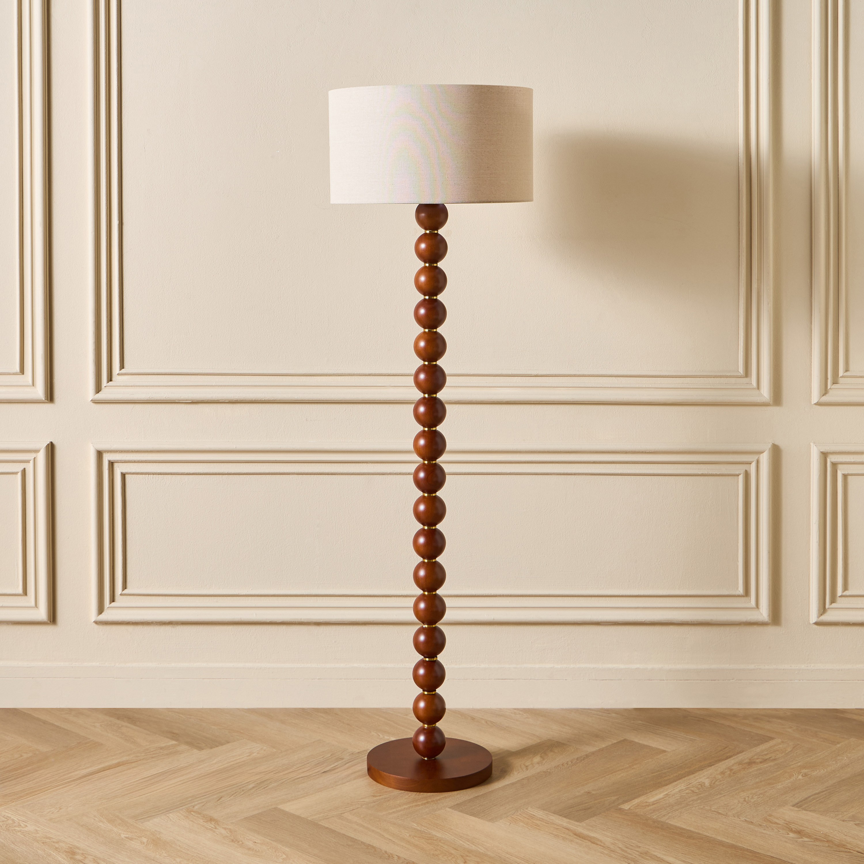 Bubbles Wooden Floor Lamp - 153 cm