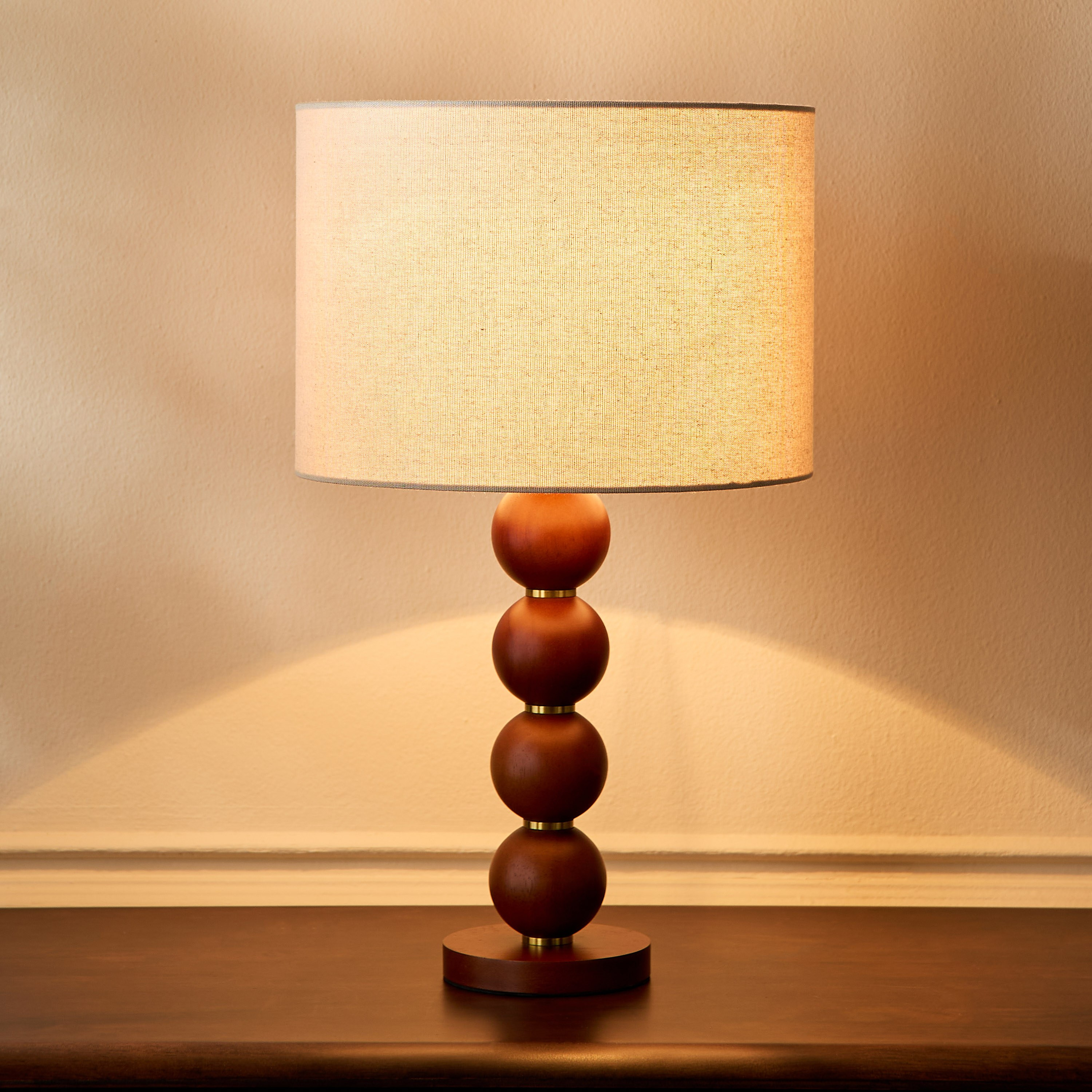 Bubbles Wooden Table Lamp - 58 cm-household-lighting-tableanddesklamps-image-2