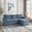 Captus 3-Seater Fabric Reversible Corner Sofa Bed with Storage-furniture-sofaandseating-cornersofas-image-1
