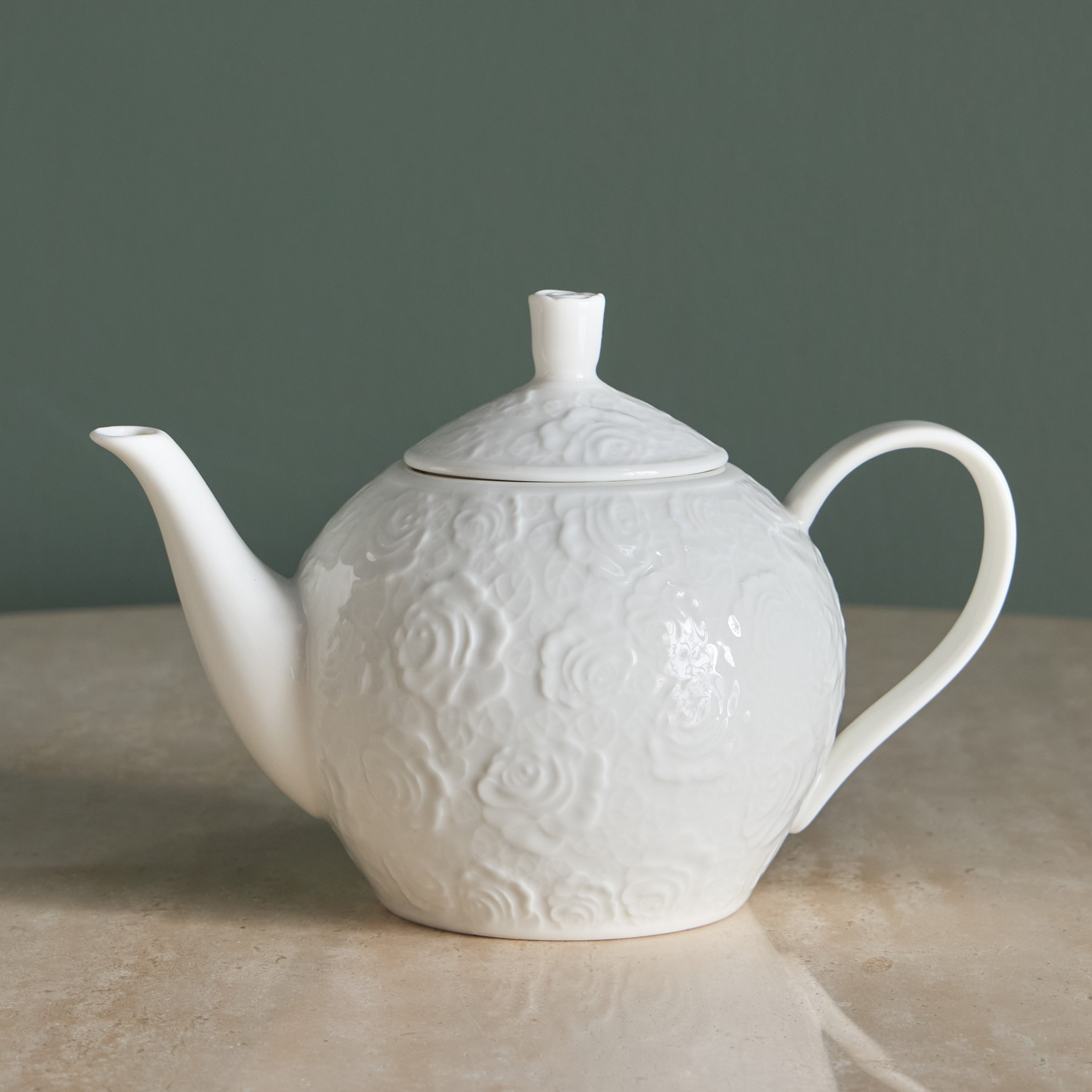 Arras Porcelain Teapot - 1 L-household-dining-dinnerware-dinnerwarecollections-image-1