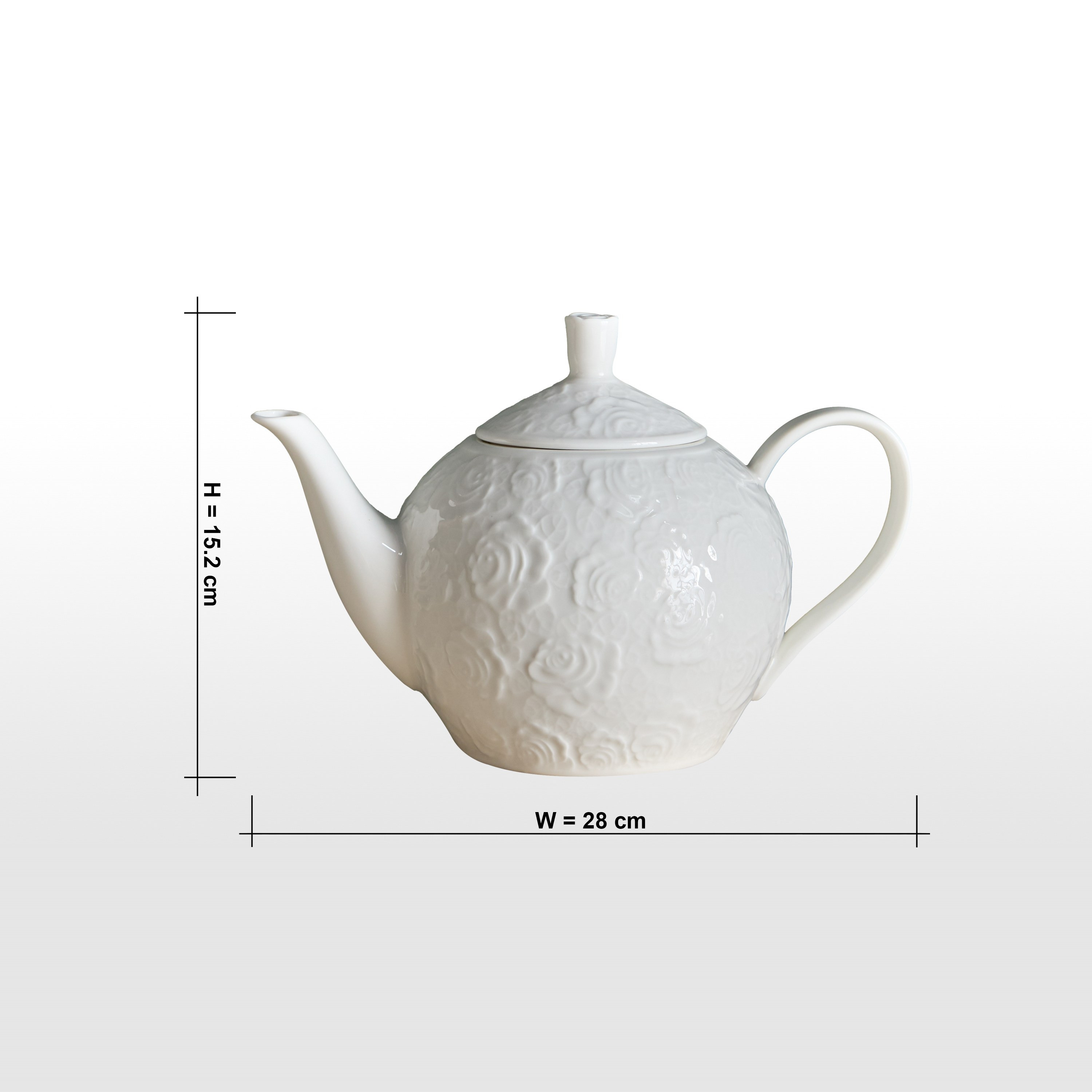 Arras Porcelain Teapot - 1 L-household-dining-dinnerware-dinnerwarecollections-image-5
