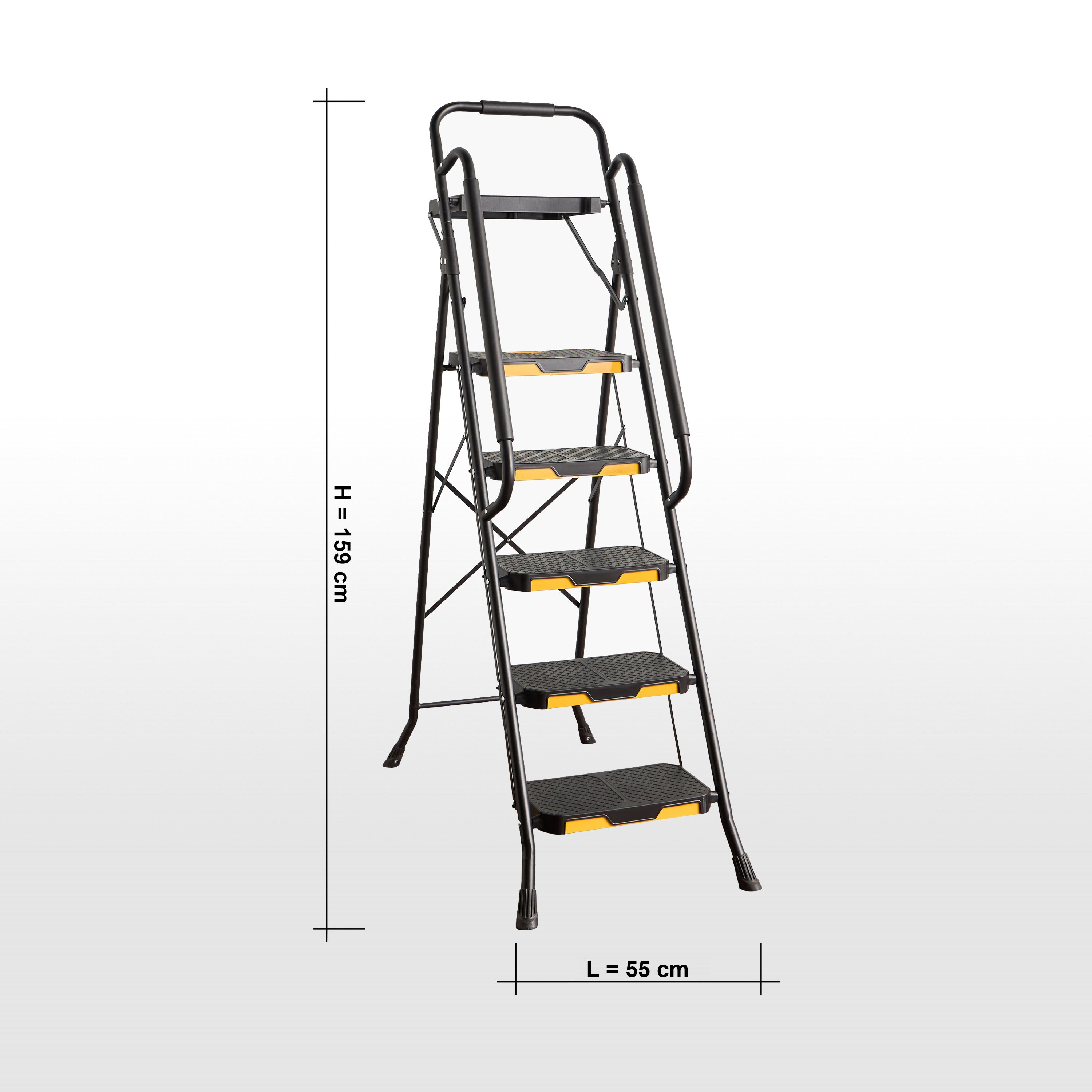 سلم خمس درجات - إيفرست - 159 سم-household-bathandlaundry-bathroomorganizing-laddersandstools-image-8