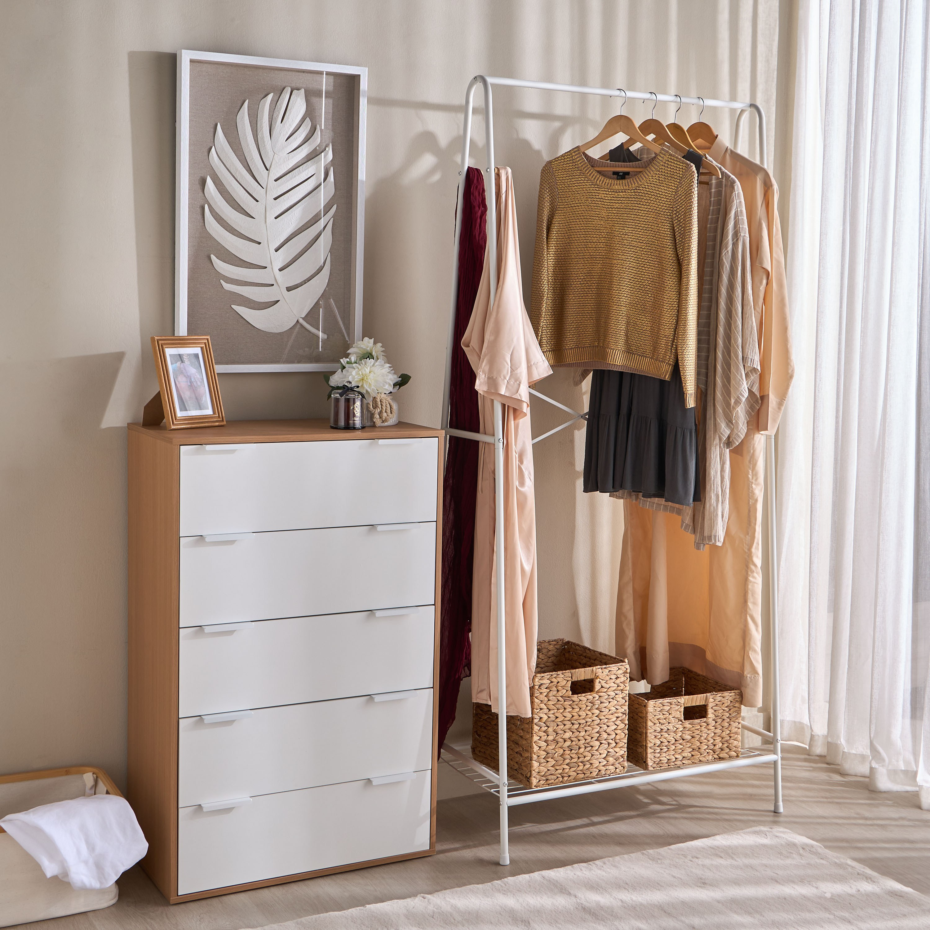 Brenda Space Saving Cloth Rail-household-storage-storagesolutions-tallhangers-image-7