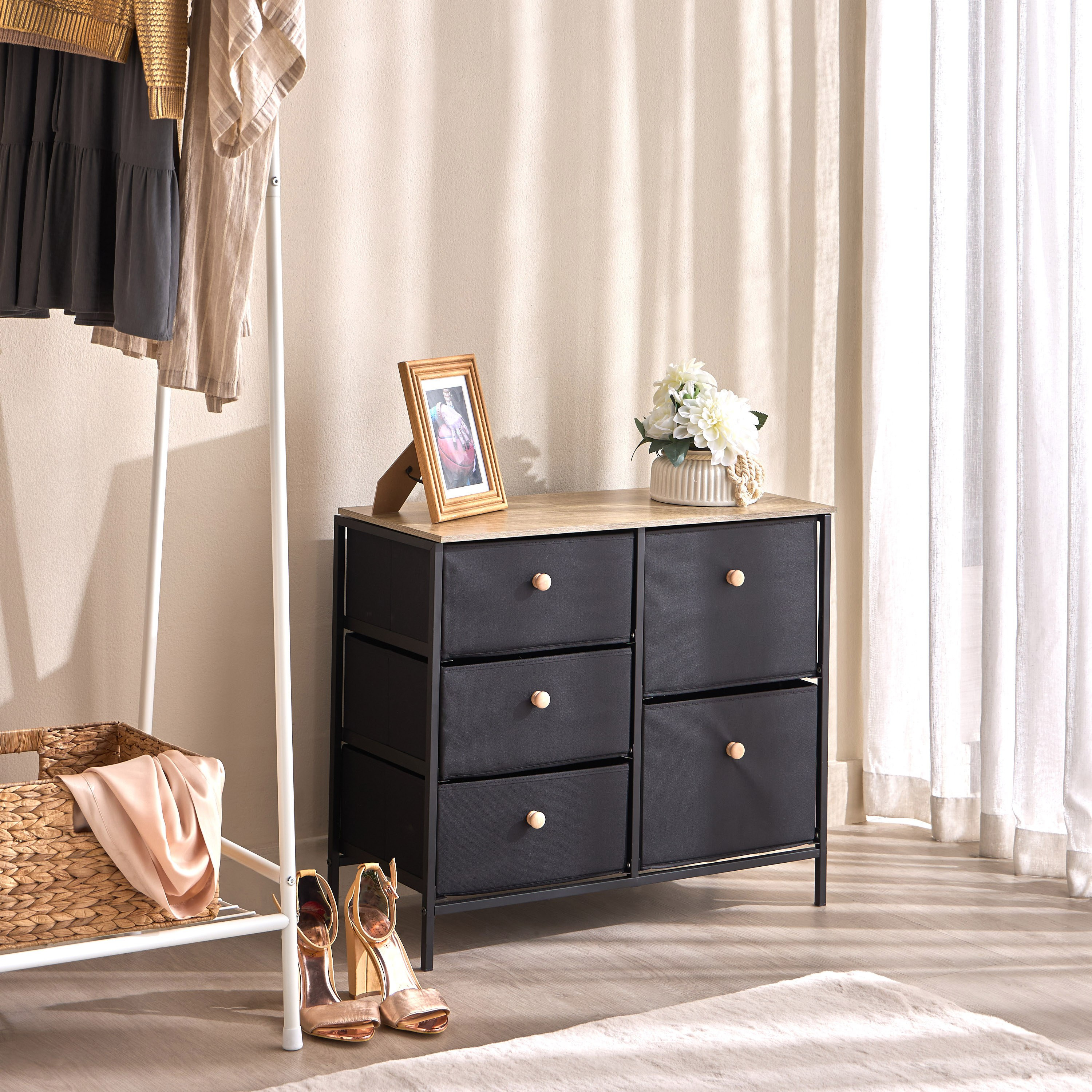 Brody 5-Drawer Storage Tower - 30x68 cm-household-storage-storagesolutions-drawercabinets-image-6
