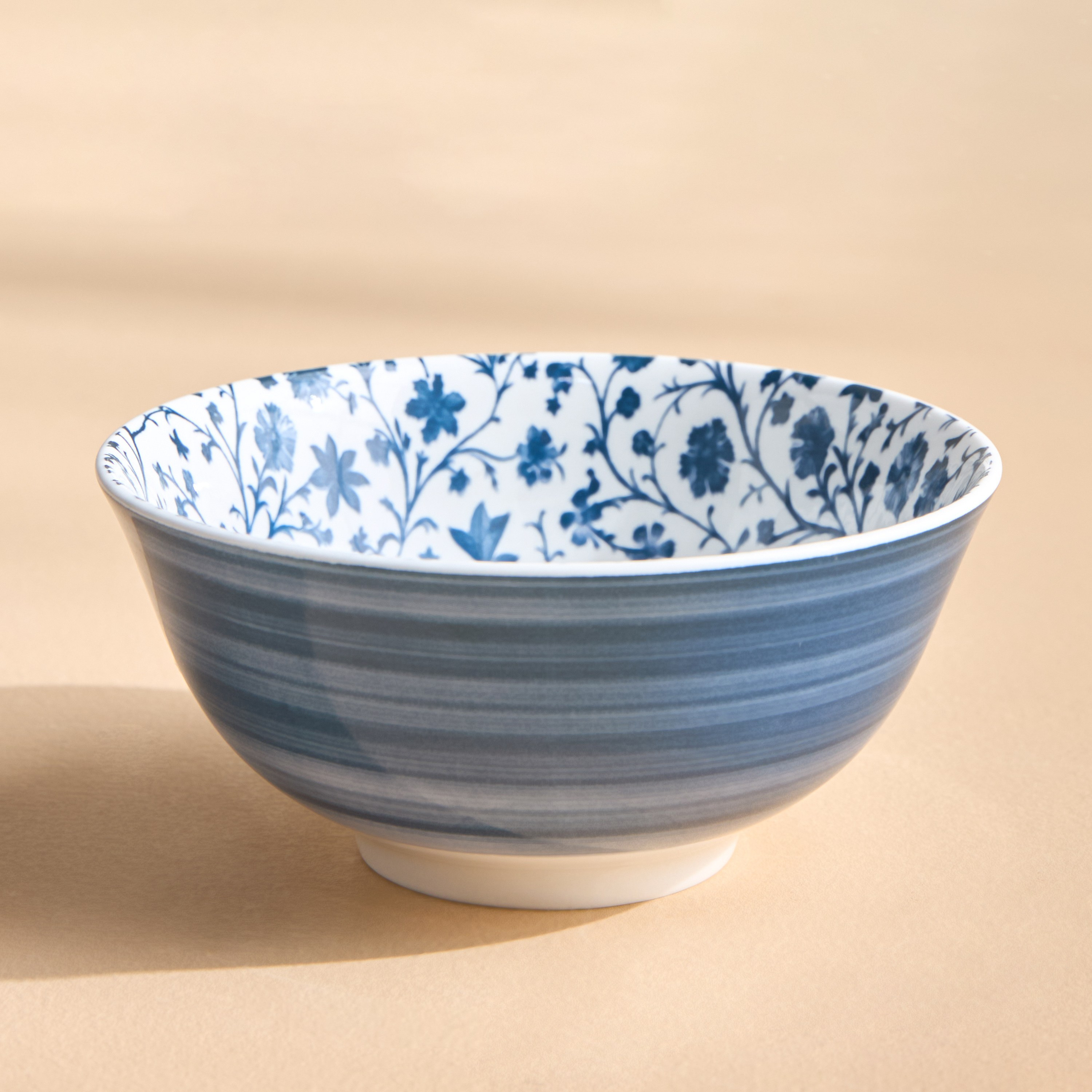 Sumi Floral Porcelain Cereal Bowl - 15.5 cm-household-dining-dinnerware-dinnerwarecollections-image-1