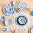 وعاء حبوب بورسلان بتصميم مخطط - سومي - 15.5 سم-household-dining-dinnerware-dinnerwarecollections-image-1