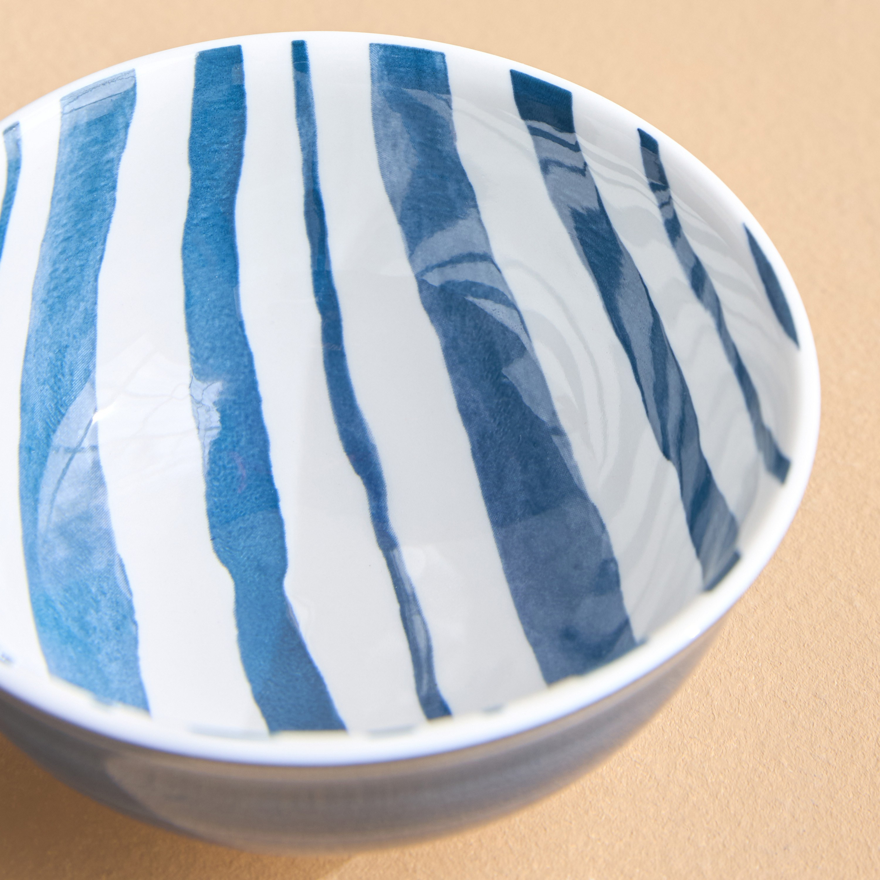 Sumi Stripe Porcelain Rice Bowl - 11.5 cm-household-dining-dinnerware-dinnerwarecollections-image-2