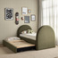 Lilyum Twin Bed with Trundle - 90x200 cm-babyandkids-kidsbeds-twinbeds-image-2
