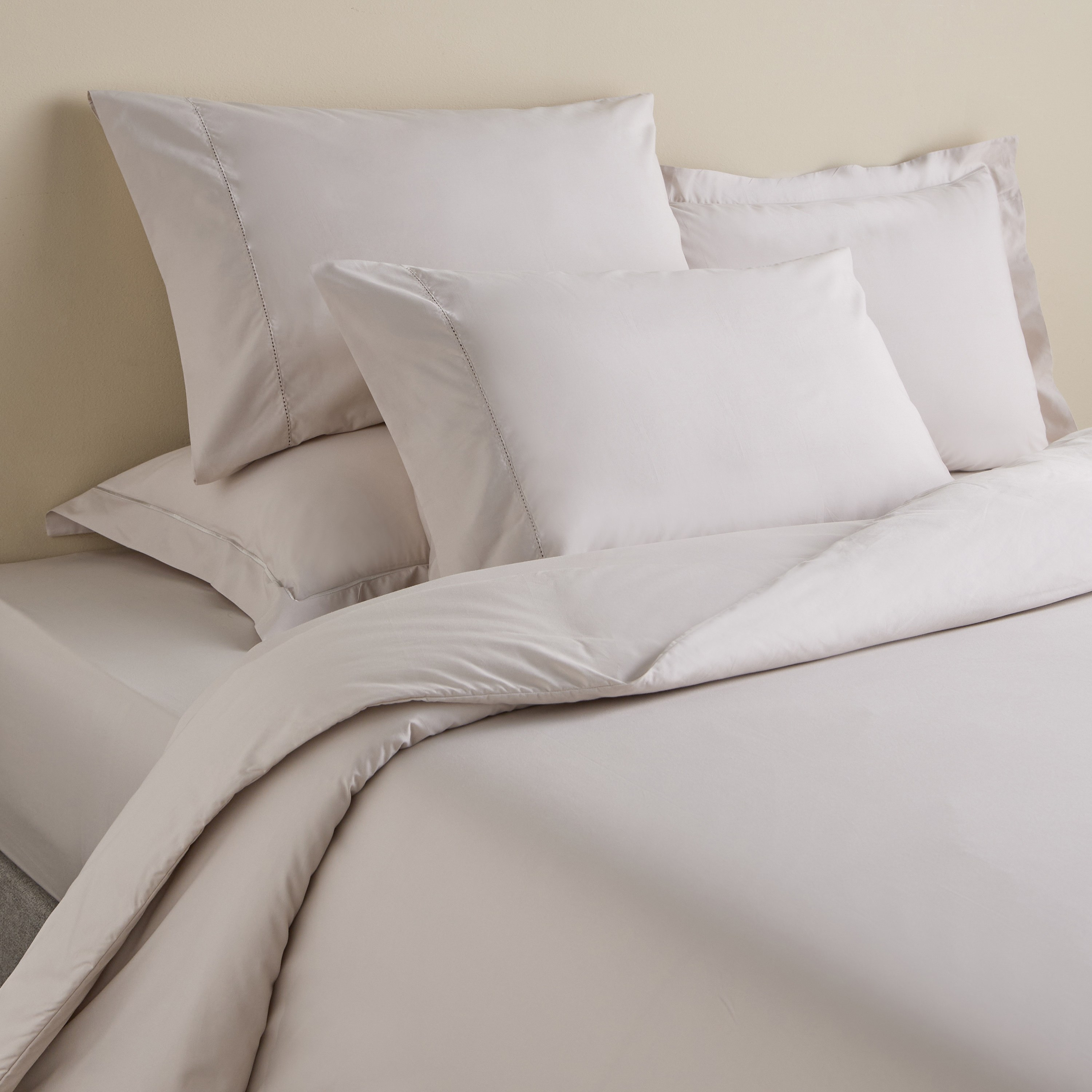 طقم غطاء لحاف كامل 3 قطع من القطن العضوي بعدد خيوط 400 - إيكو سوفت - ‎220×230 سم-household-bedding-duvetandcovers-duvetcovers-image-1