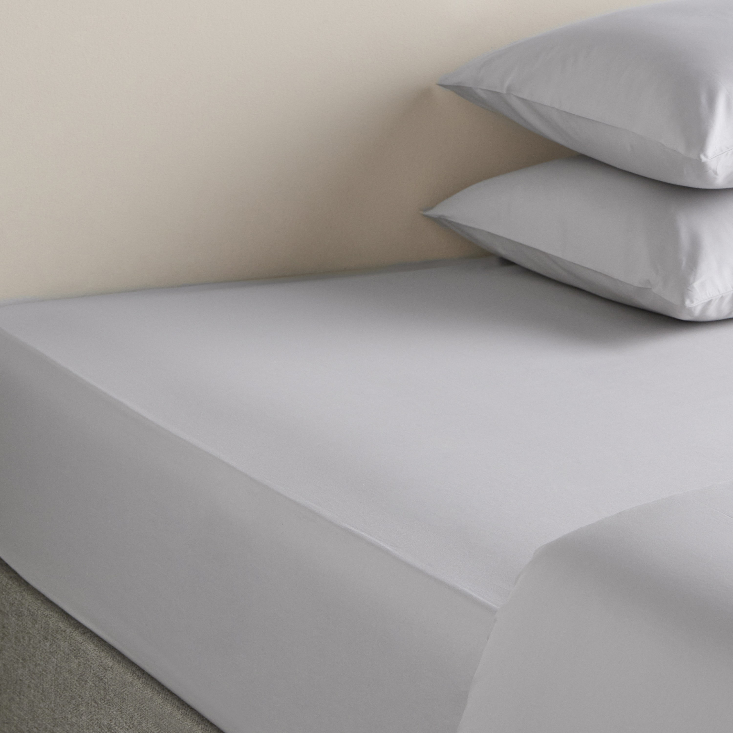 EcoSoft Organic Cotton Percale 400 Thread Count Queen Fitted Sheet - 160x200 cm-household-bedding-sheetsandpillowcases-fittedsheets-image-3