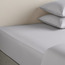 شرشف مطاطي كوين قطن عضوي بيركال عدد خيوط 400 - إيكوسوفت - 160x200 سم-household-bedding-sheetsandpillowcases-fittedsheets-image-1