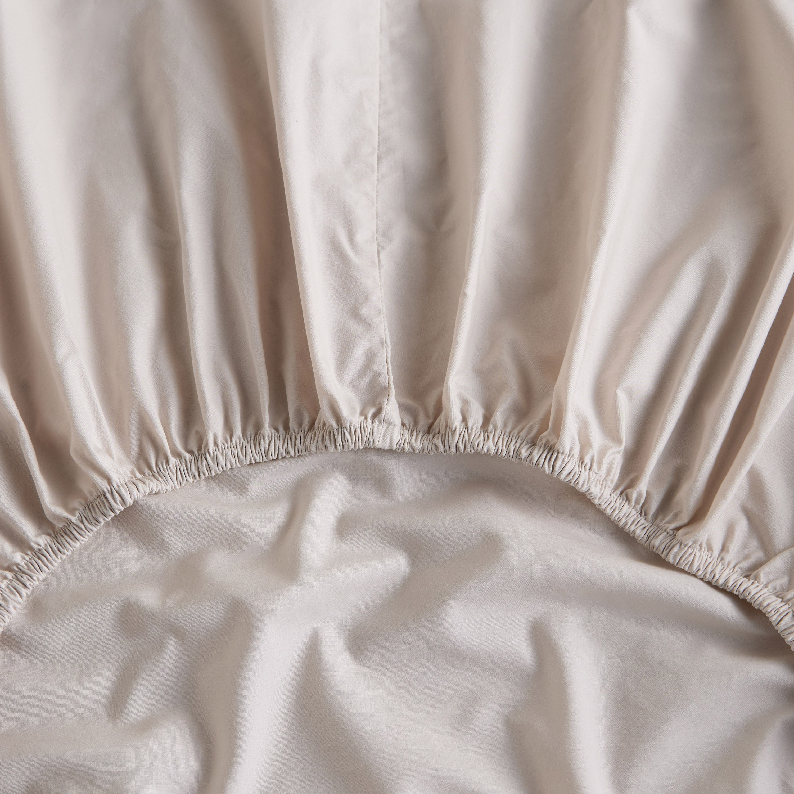 EcoSoft Organic Cotton Percale 400 Thread Count Super King Fitted Sheet - 200x205 cm-household-bedding-sheetsandpillowcases-fittedsheets-image-2