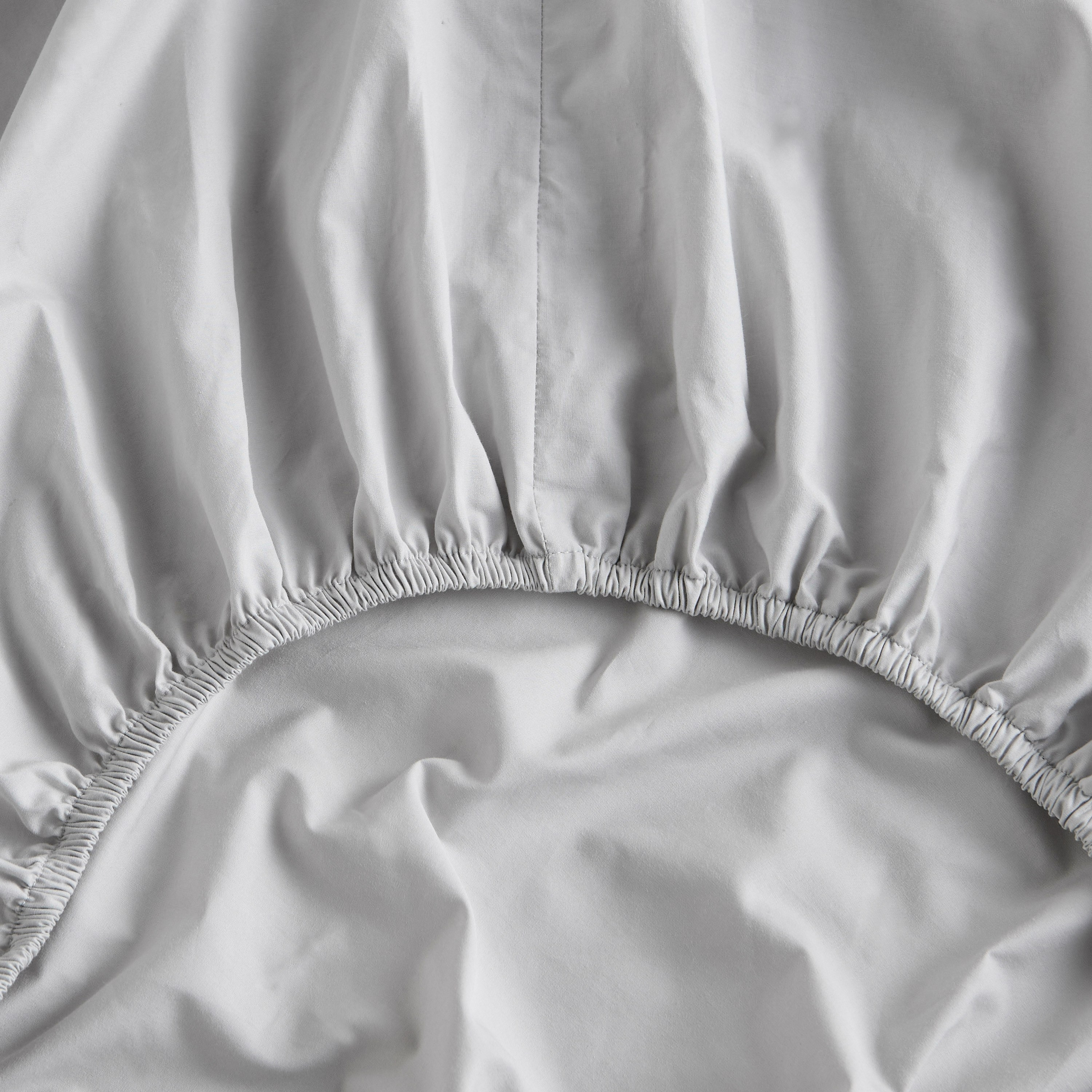 EcoSoft Organic Cotton Percale 400 Thread Count Super King Fitted Sheet - 200x205 cm-household-bedding-sheetsandpillowcases-fittedsheets-image-2