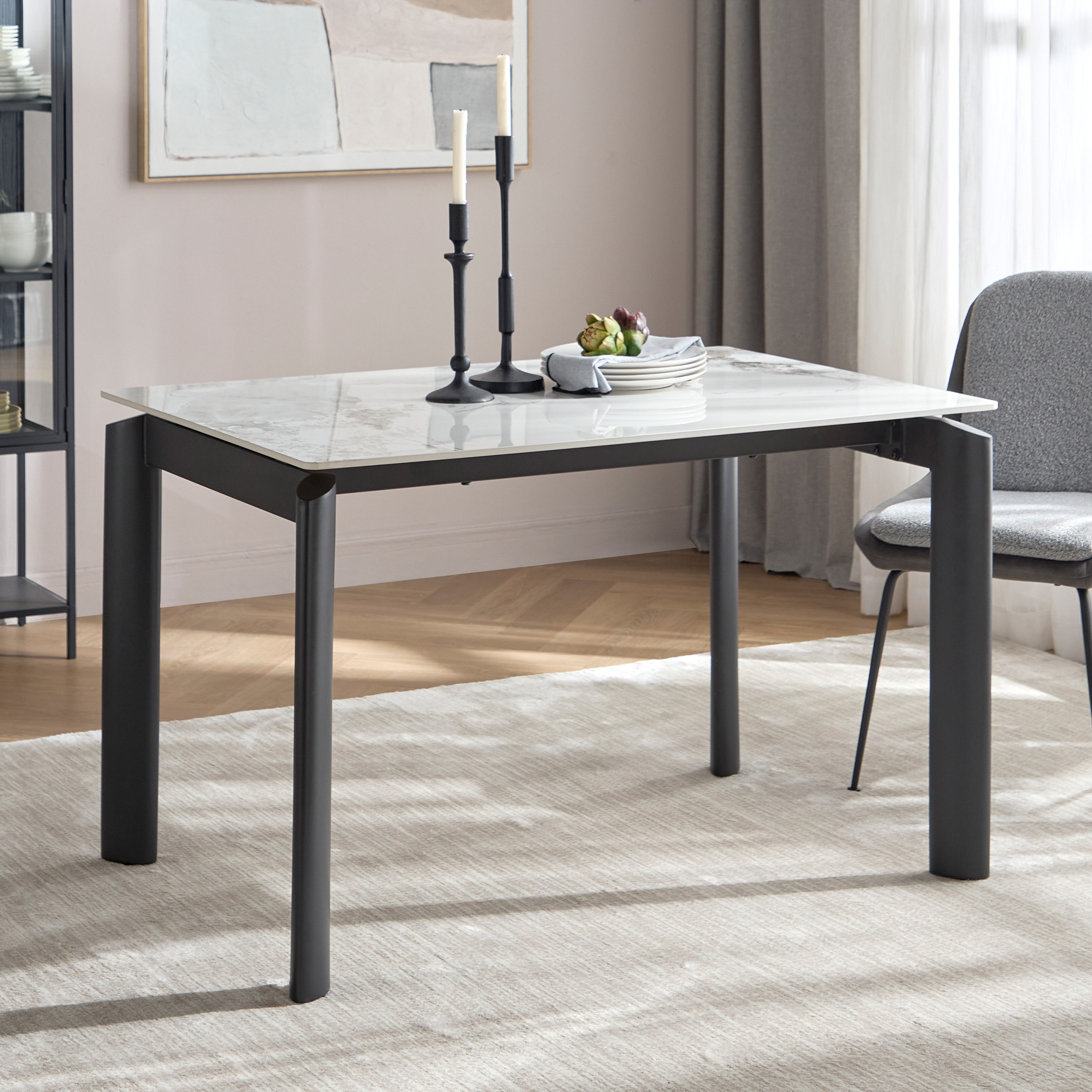 Shop Monti 4-Seater Ceramic Top Dining Table Homecentre Oman