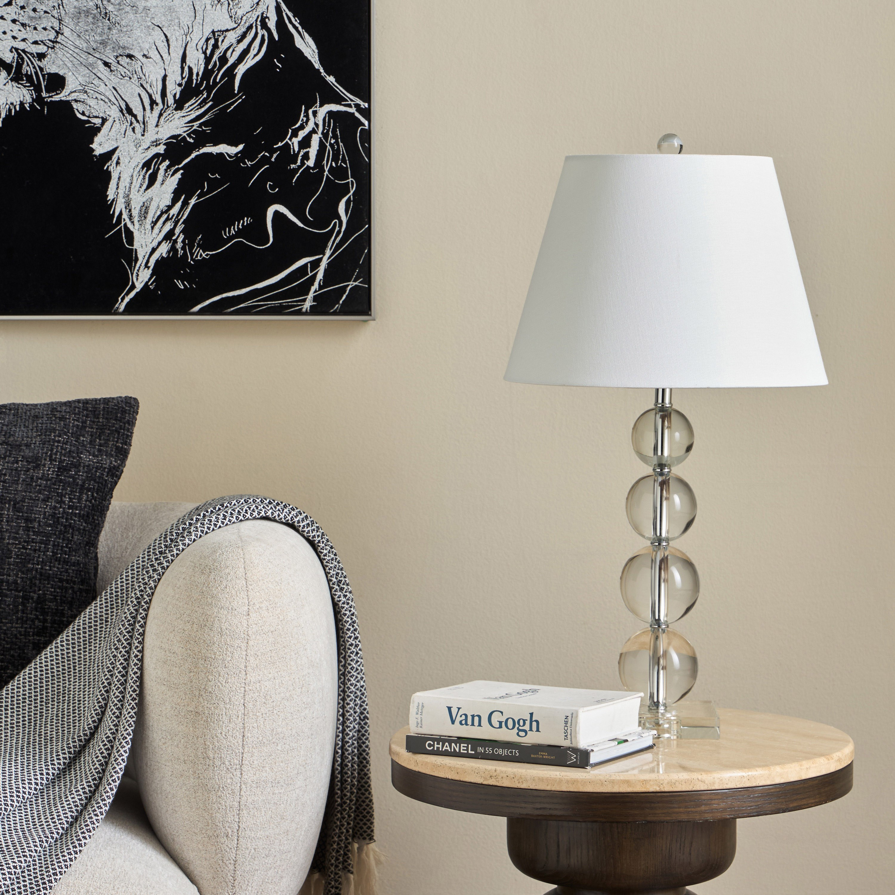 Beetle Crystal Table Lamp - 66 cm-household-lighting-tableanddesklamps-image-5