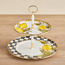 Amico Ename Coated Carbon Steel 2-Tier Cake Stand - 28 cm-household-dining-serveware-cakestands-image-1