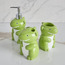 طقم اكسسوارات حمام بتصميم ديناصور من 3 قطع-babyandkids-bathandstorage-bath-bathroomaccessories-image-2