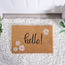 Hello & Flowers Doormat - 40x60 cm-household-rugsandcarpets-doormats-image-1