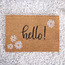Hello & Flowers Doormat - 40x60 cm-household-rugsandcarpets-doormats-image-2