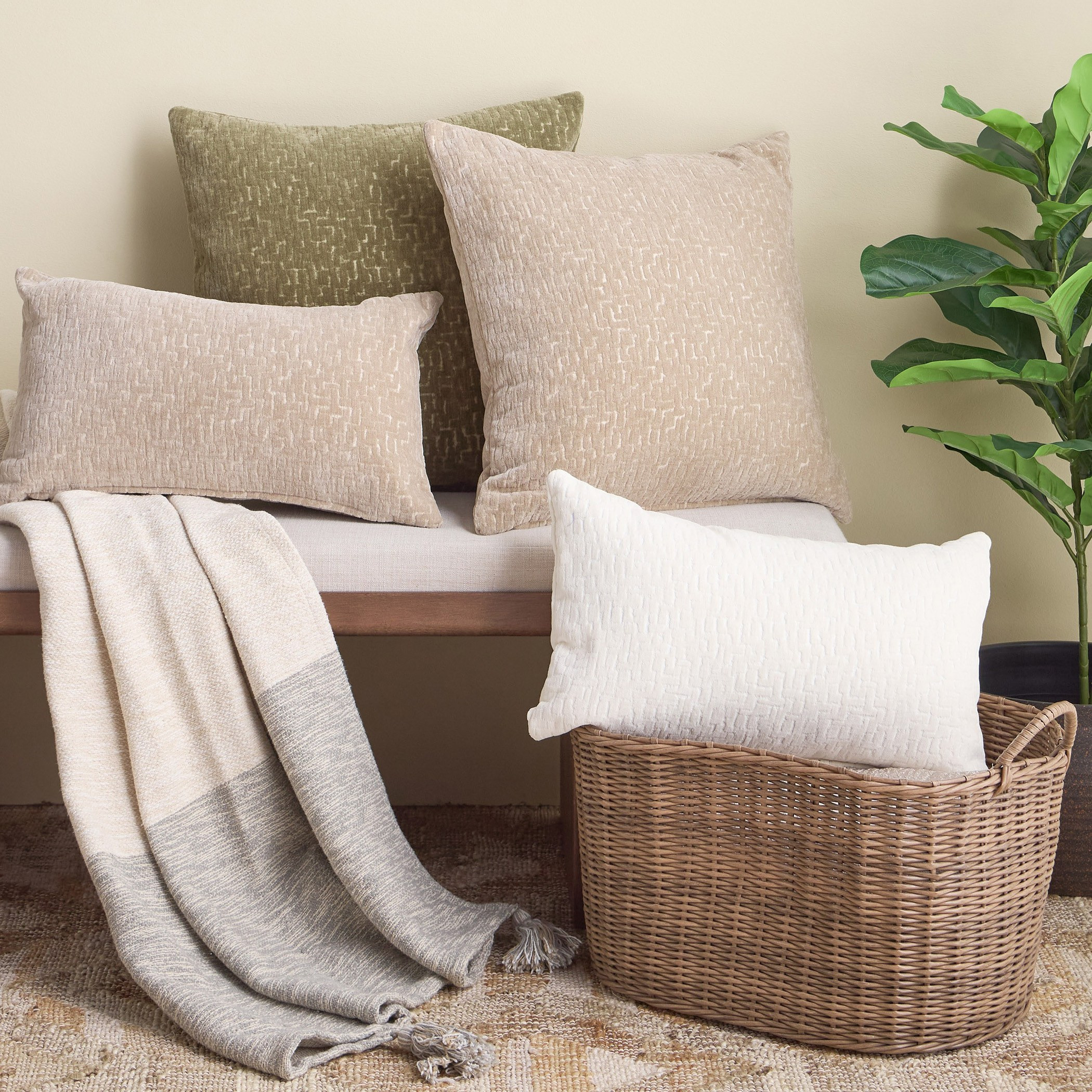 وسادة جاكار محشوة - سولينا - 50x50 سم-household-cushionsandthrows-filledcushions-decorativecushions-image-4