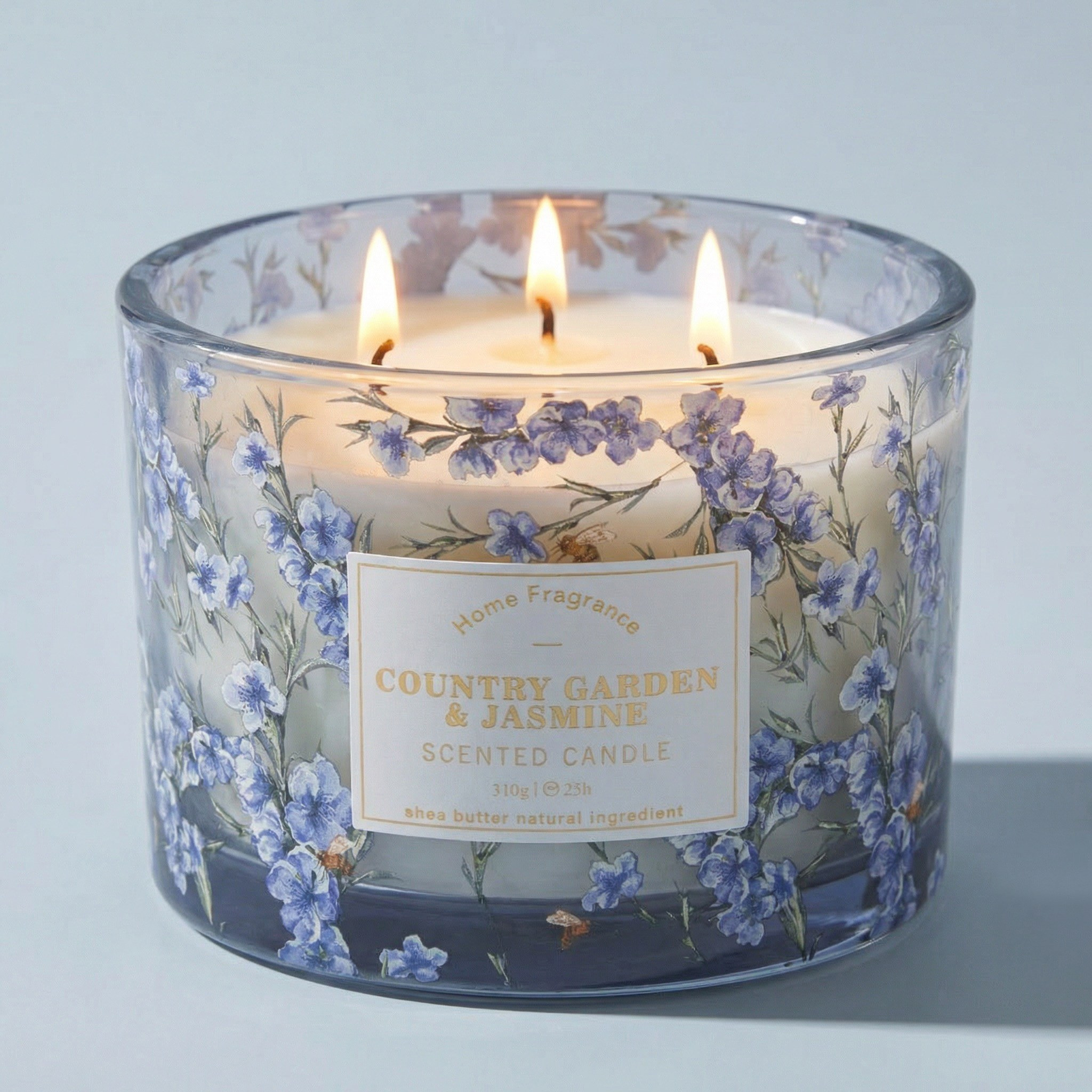 Ambience Garden Country Garden and Jasmine Scented Jar Candle - 25 h-household-homefragrance-candles-image-2