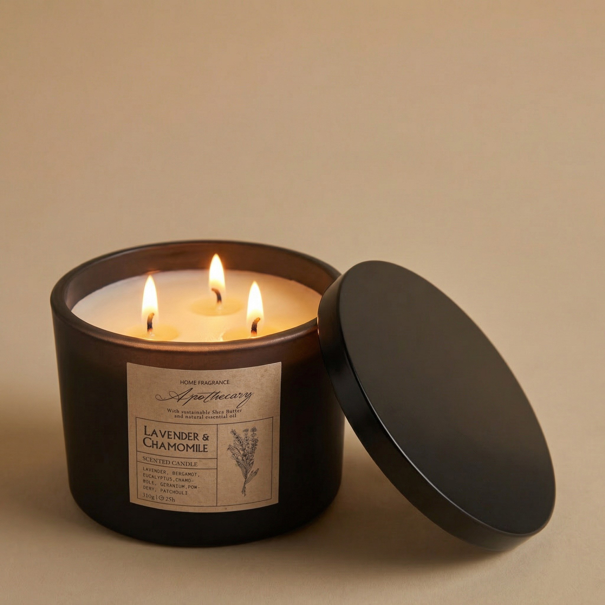 Ambience Aromatherapy Sleep-Lavender and Chamomile Scented Jar Candle - 25 h-household-homefragrance-candles-image-2