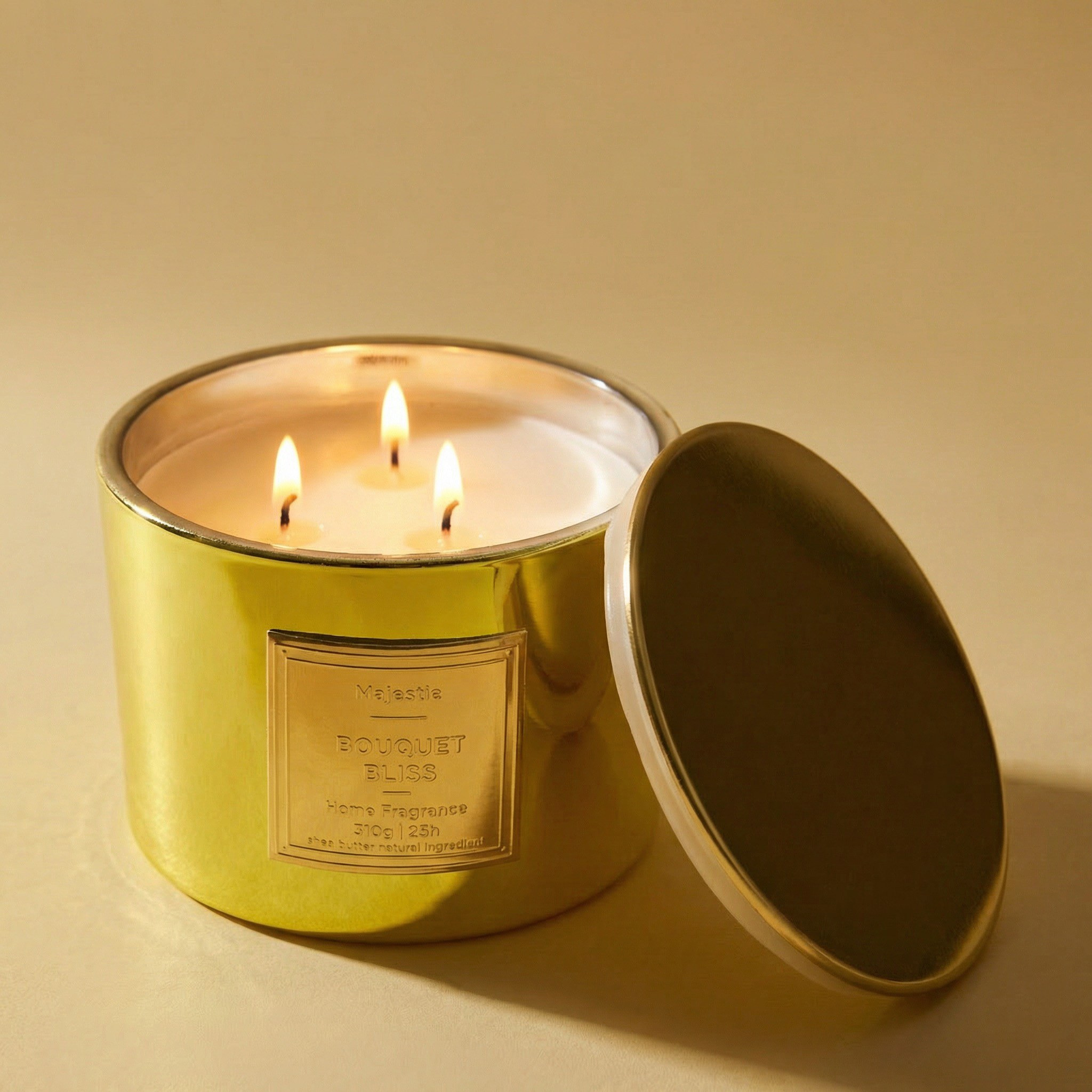 Ambience Majestic Flowerbomb-Bouquet Bliss Scented Jar Candle - 25 h-household-homefragrance-candles-image-2
