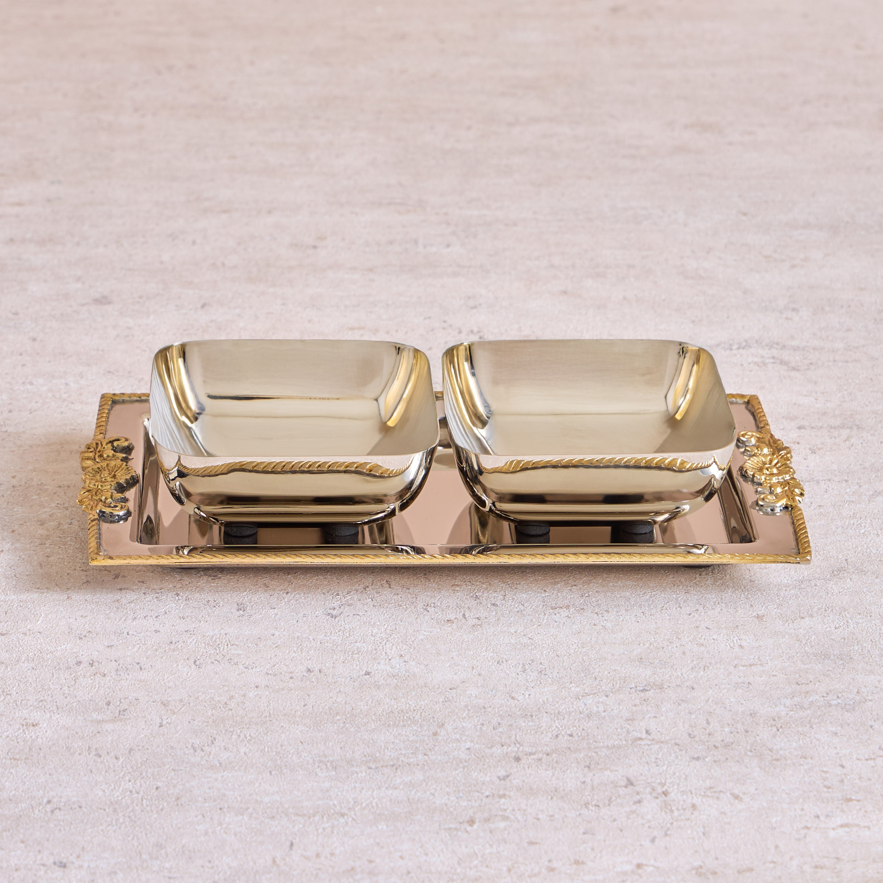 Amara 3-Piece Decorative Tray and Bowl Set-household-decor-vasesandbowls-image-1