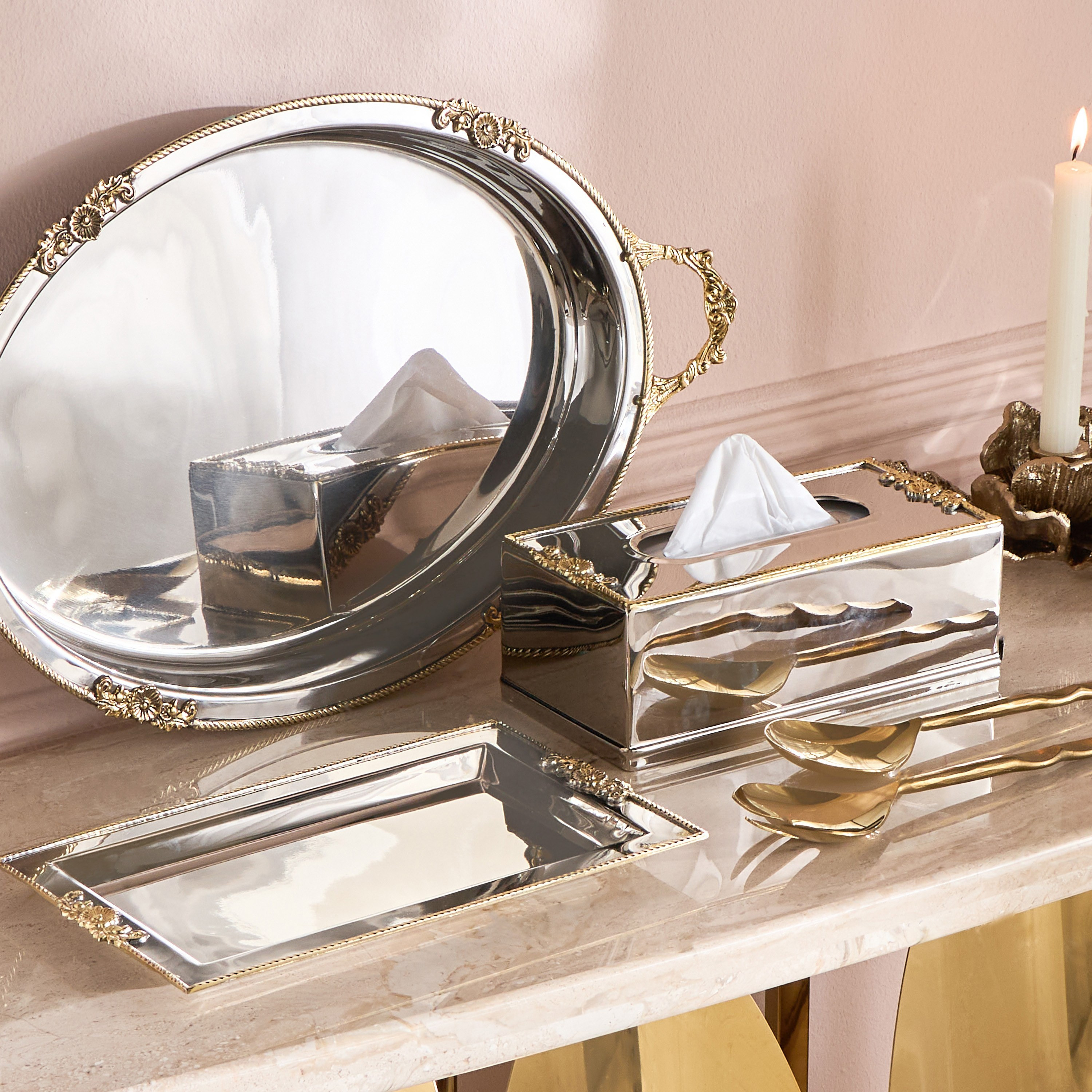 Amara Decorative Tray - 30 cm-household-decor-boxesandtrays-image-3