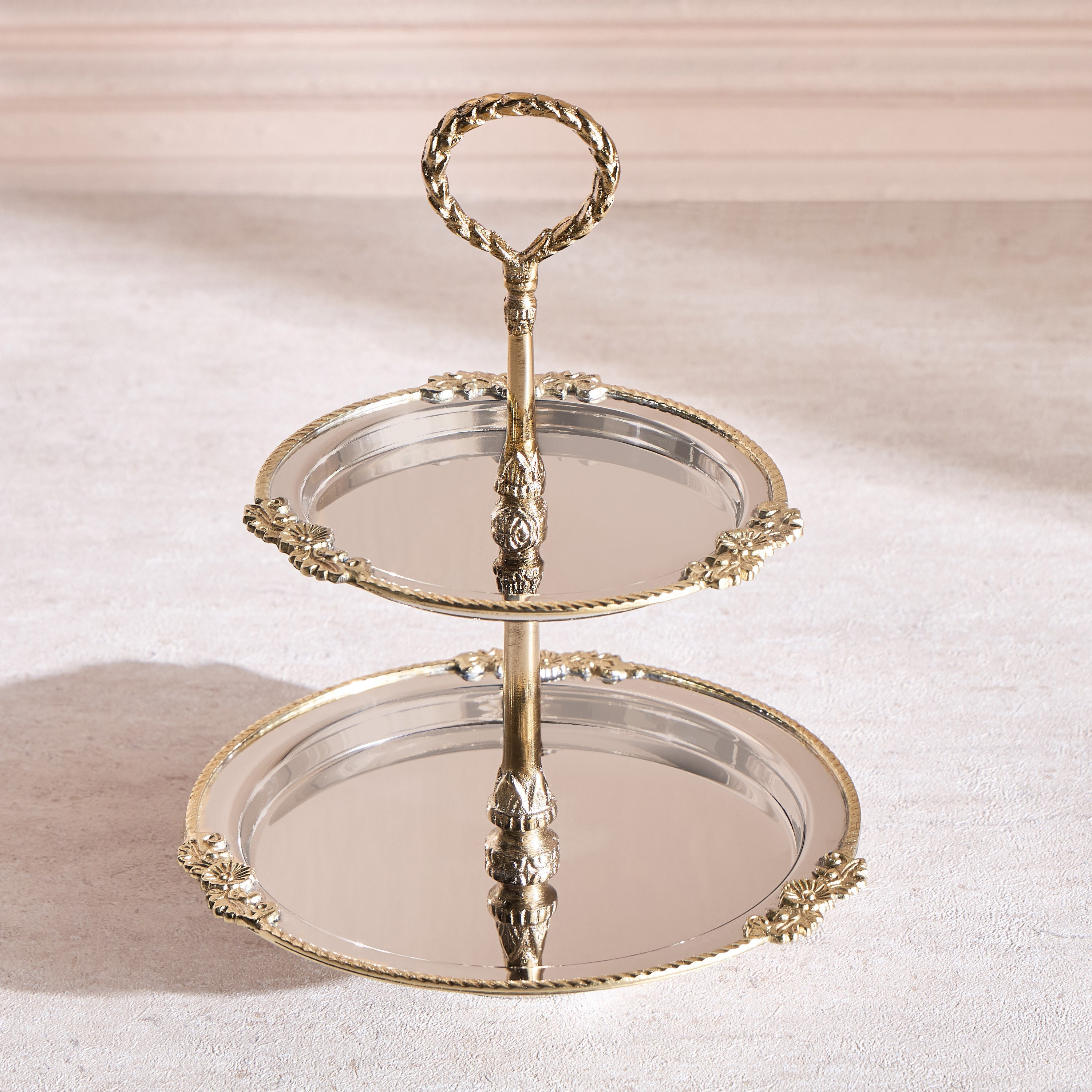 Amara 2-Tier Cake Stand - 18 cm-household-decor-boxesandtrays-image-1