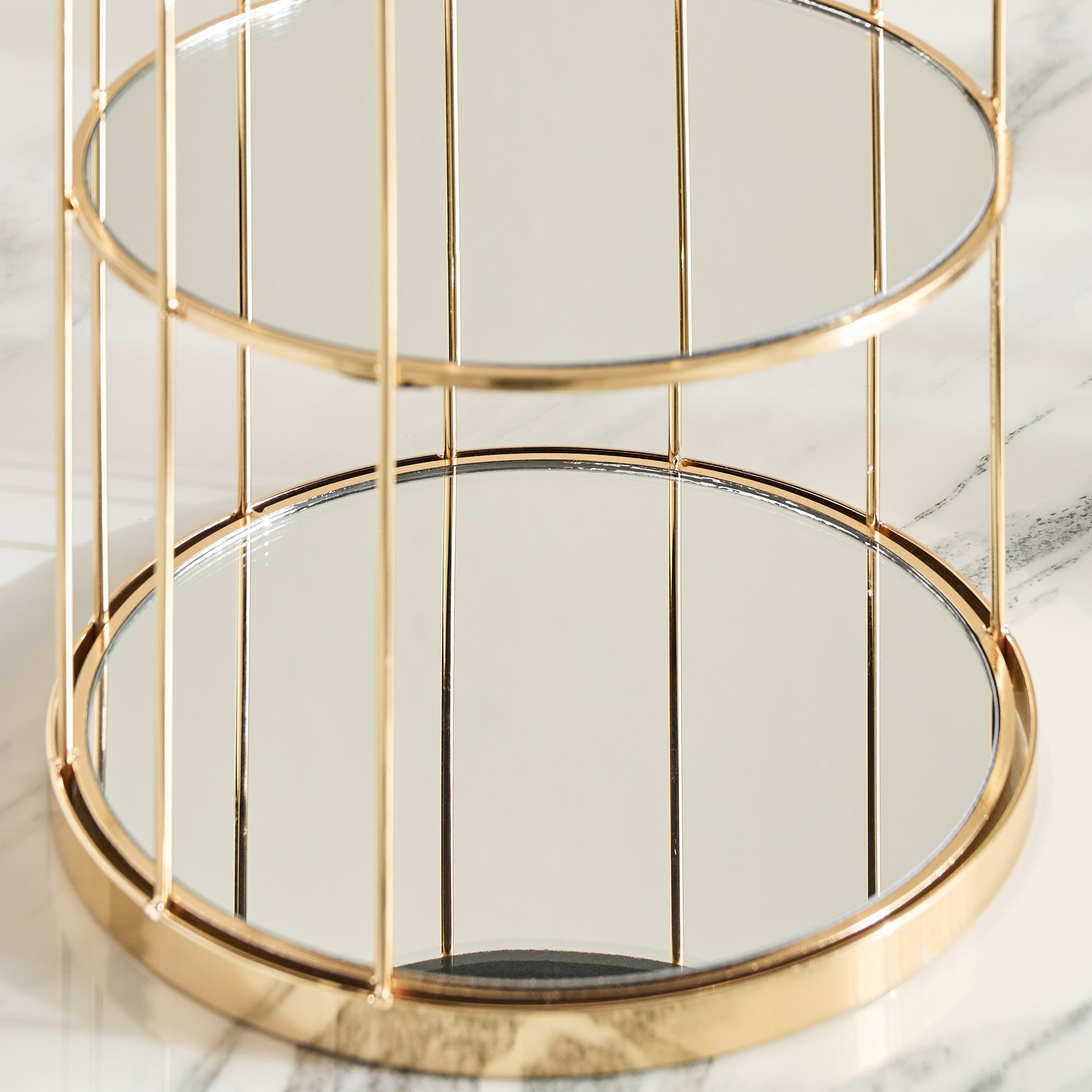 صينية ديكور هلال بطابقين - مجلس - 26 سم-household-dining-serveware-cakestands-image-3